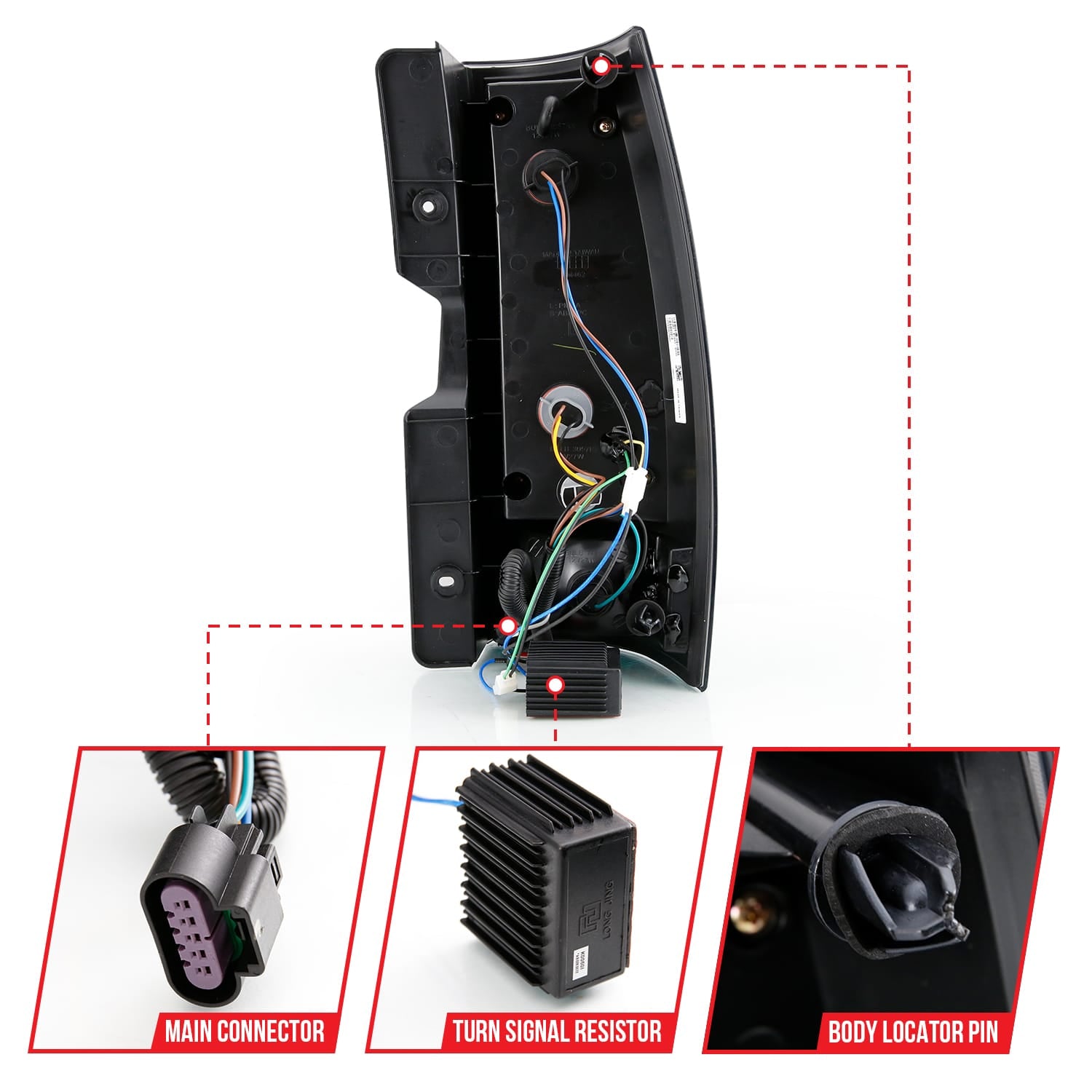 ANZO USA Electrical Lighting and Body ANZO USA 311322 Tail Light Set