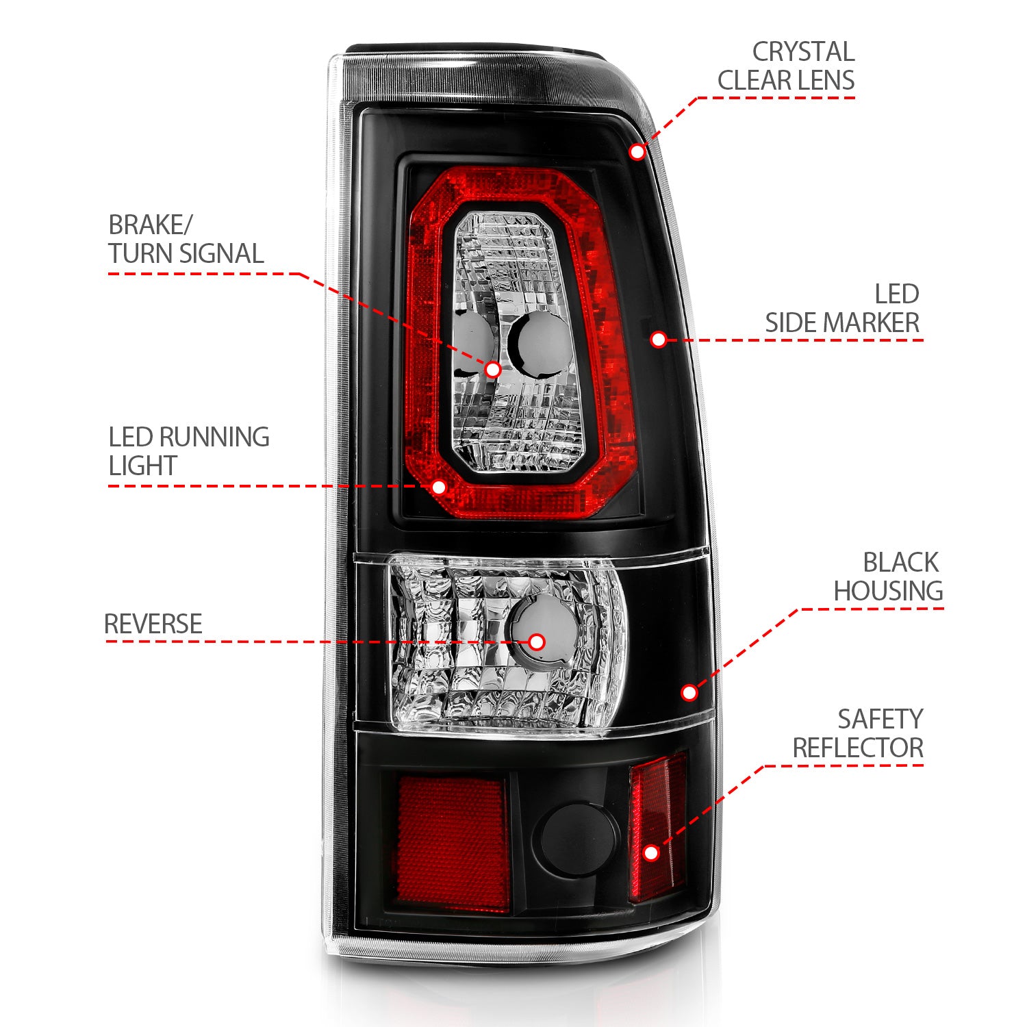 ANZO USA 311324 - Tail Light Set