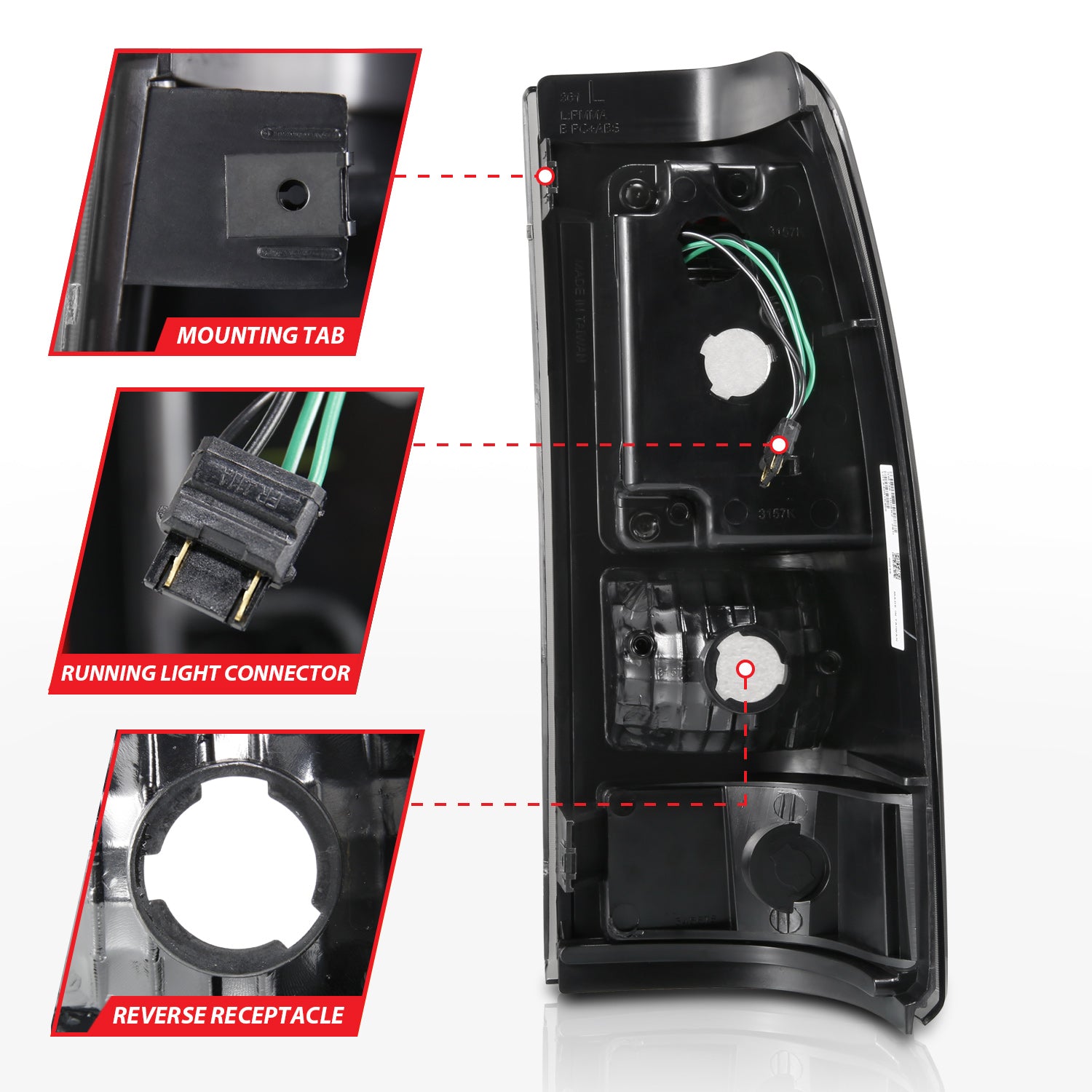 ANZO USA 311327 - Tail Light Set
