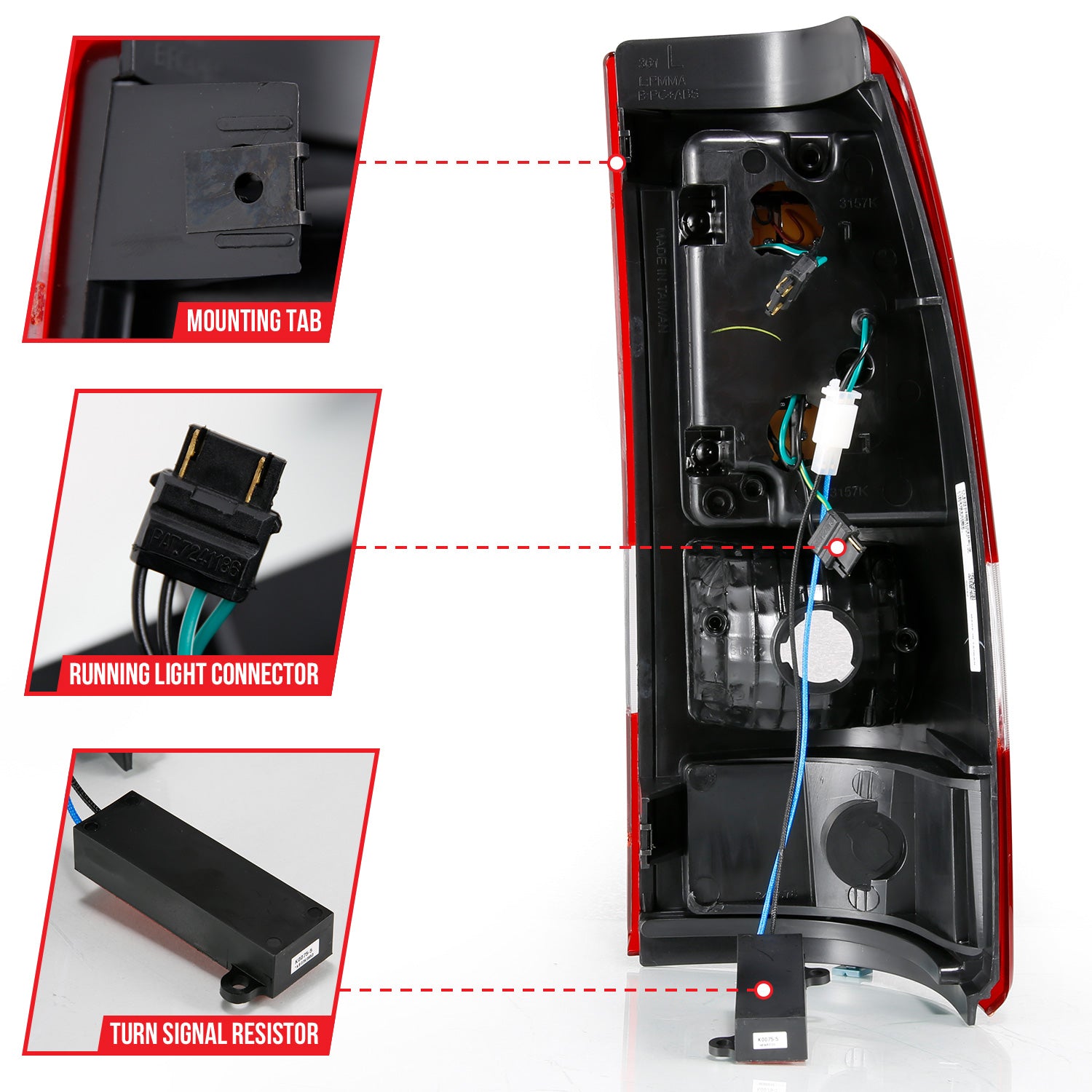 ANZO USA 311332 - Tail Light Set