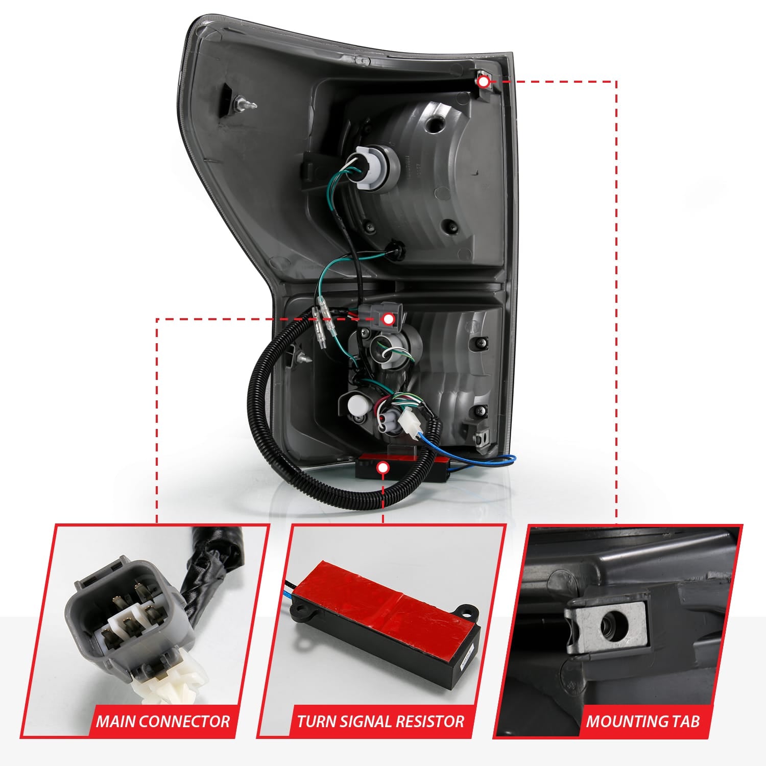 ANZO USA Electrical Lighting and Body ANZO USA 311337 Tail Light Set