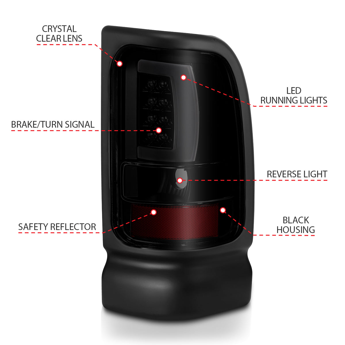 ANZO USA 311340 - Tail Light Set