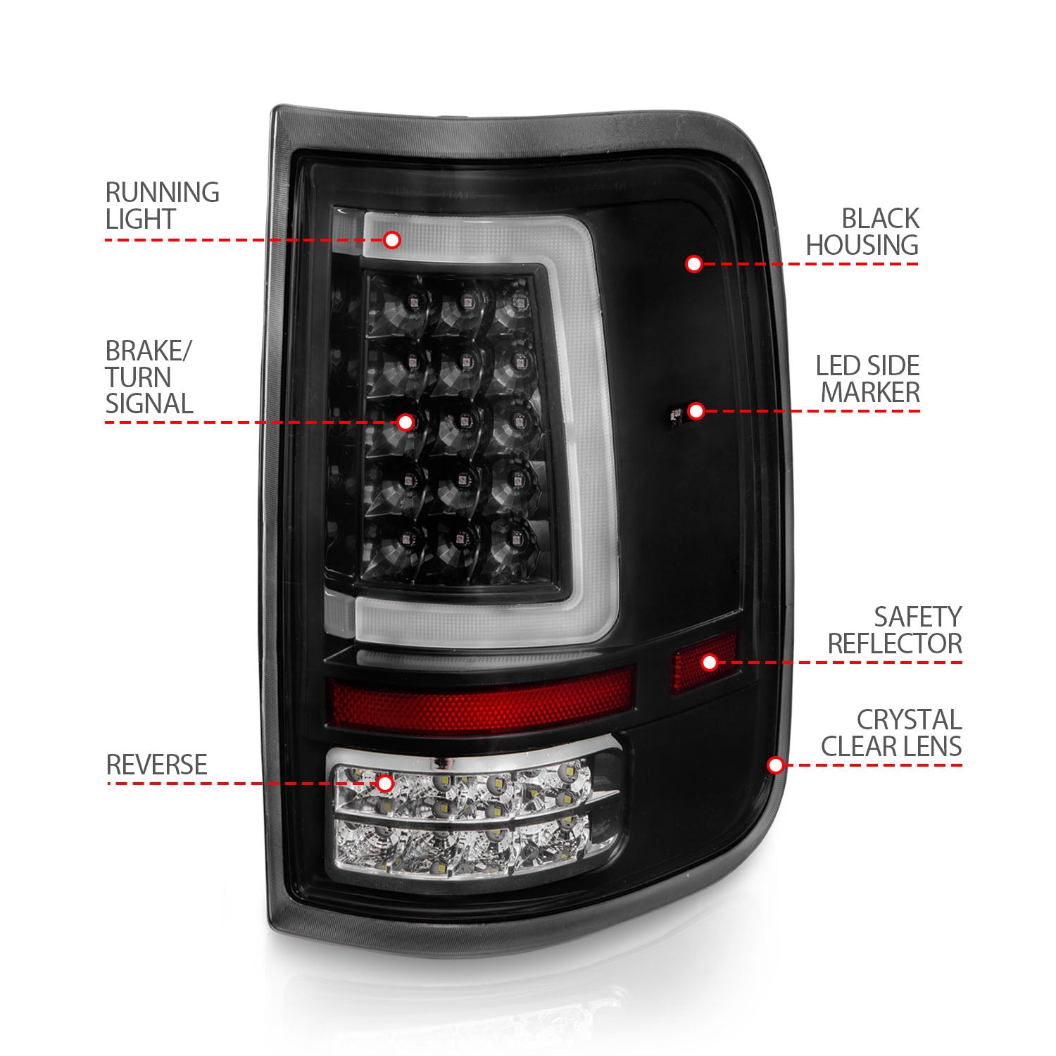 ANZO USA 311342 - Tail Light Set