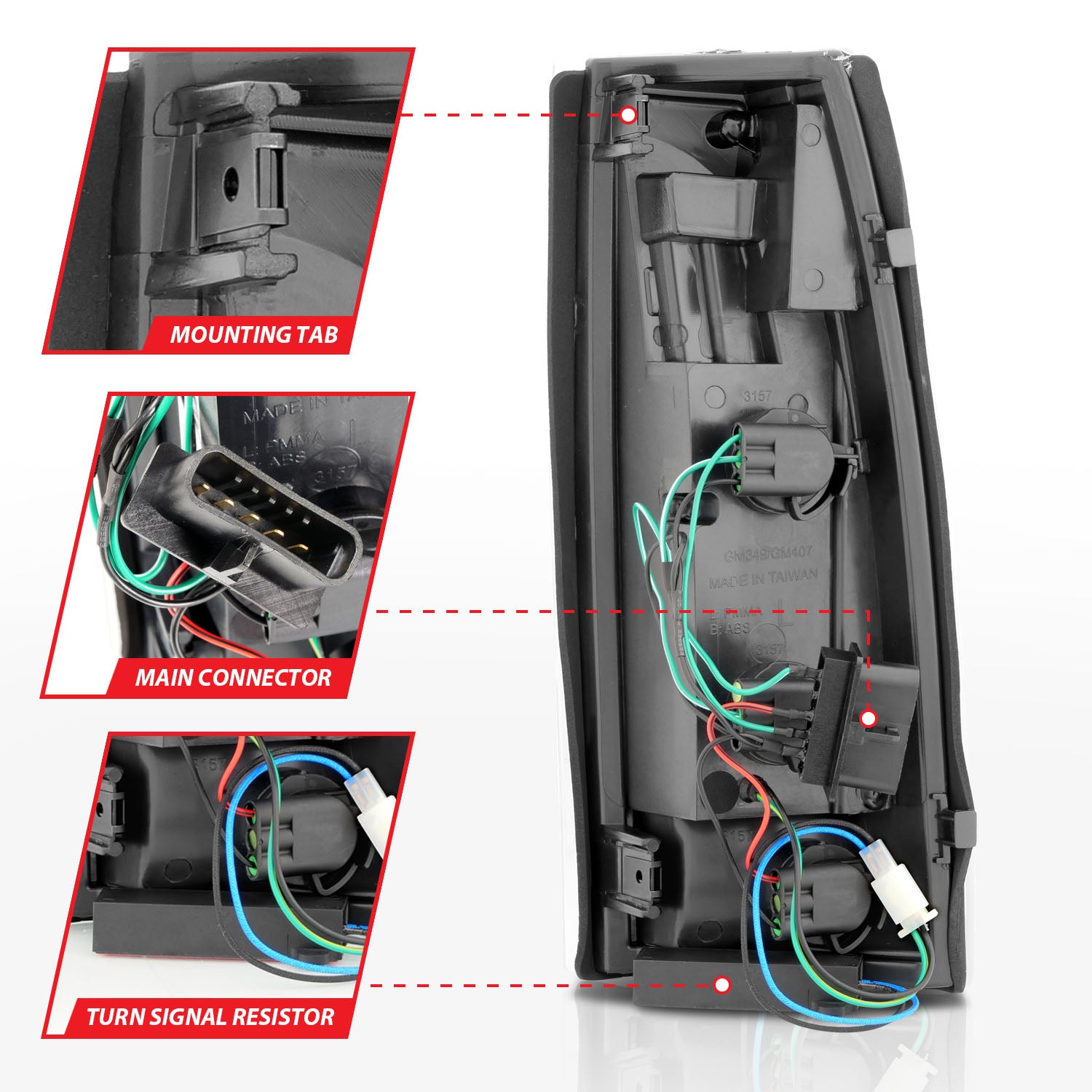 ANZO USA 311344 - Tail Light Set