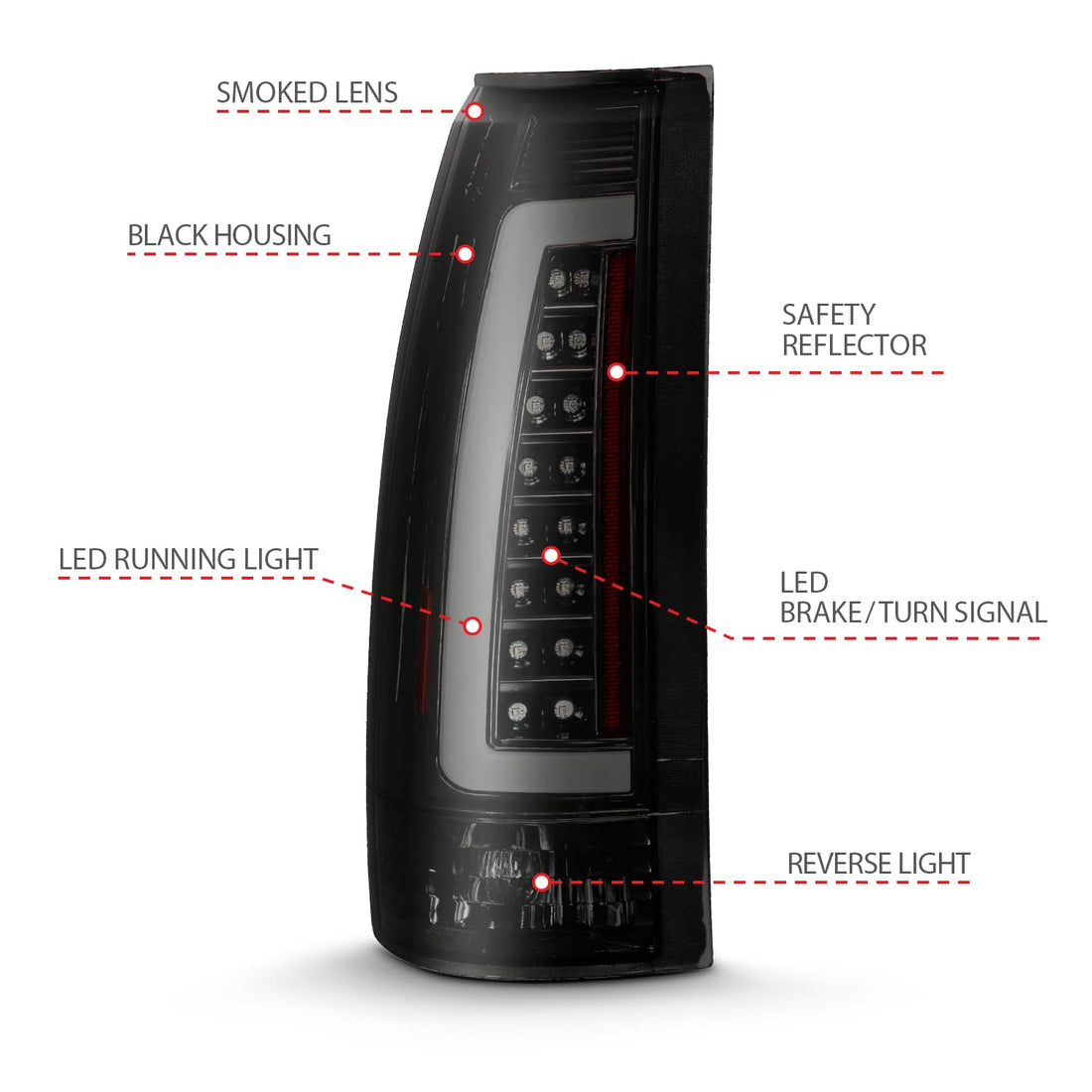 ANZO USA Electrical Lighting and Body ANZO USA 311345 Tail Light Set
