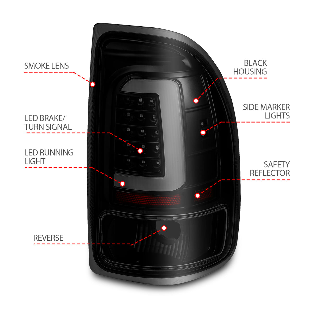 ANZO USA 311348 - Tail Light Set
