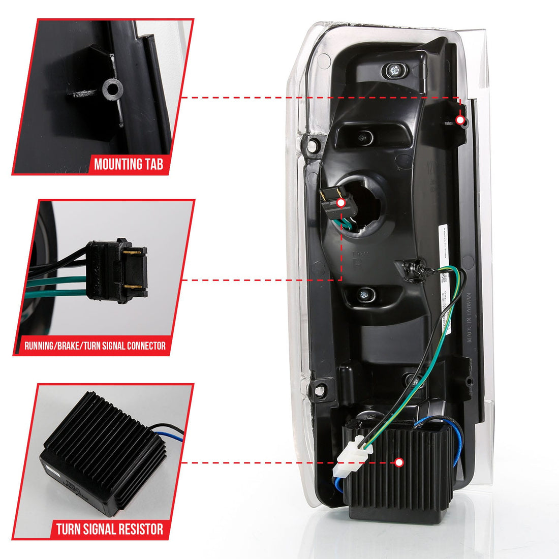 ANZO USA Electrical Lighting and Body ANZO USA 311350 Tail Light Set