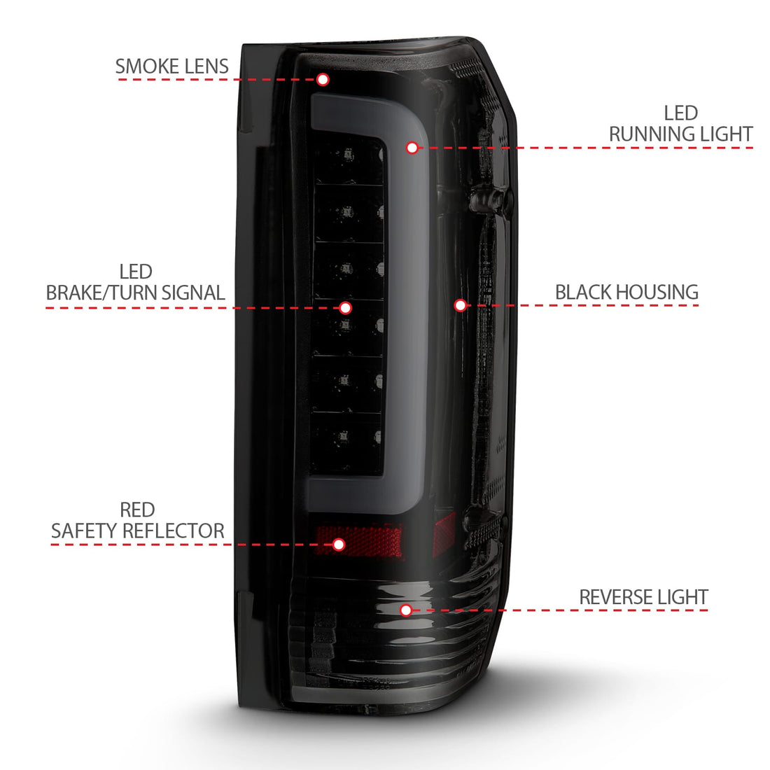 ANZO USA Electrical Lighting and Body ANZO USA 311351 Tail Light Set