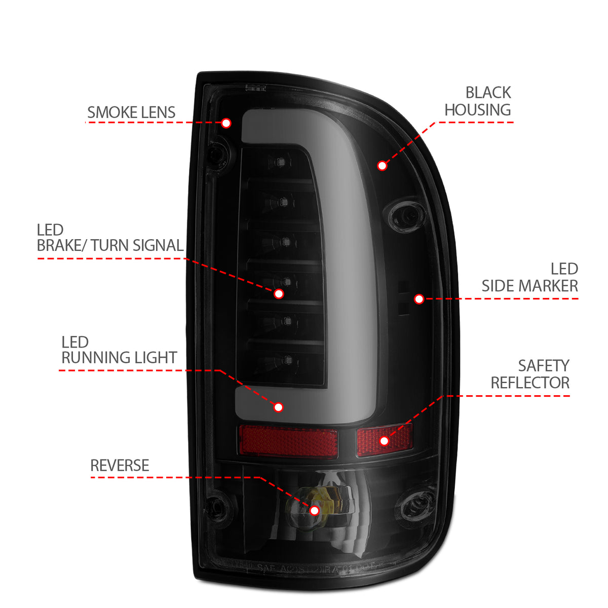 ANZO USA 311354 - Tail Light Set