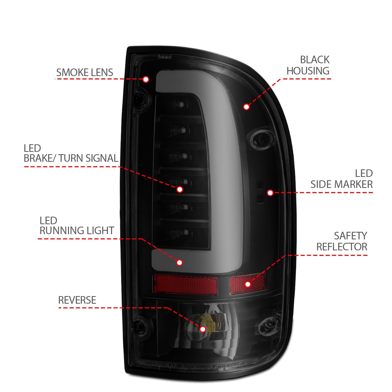ANZO USA Electrical Lighting and Body ANZO USA 311354 Tail Light Set