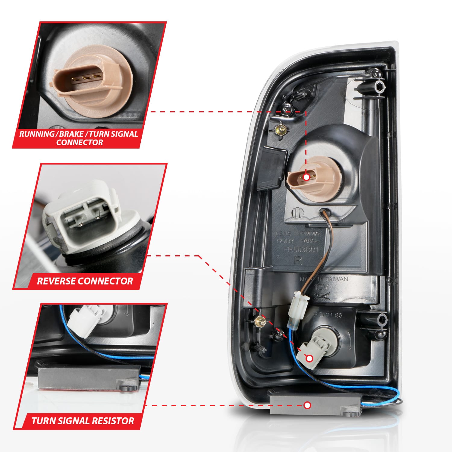 ANZO USA Electrical Lighting and Body ANZO USA 311356 Tail Light Set