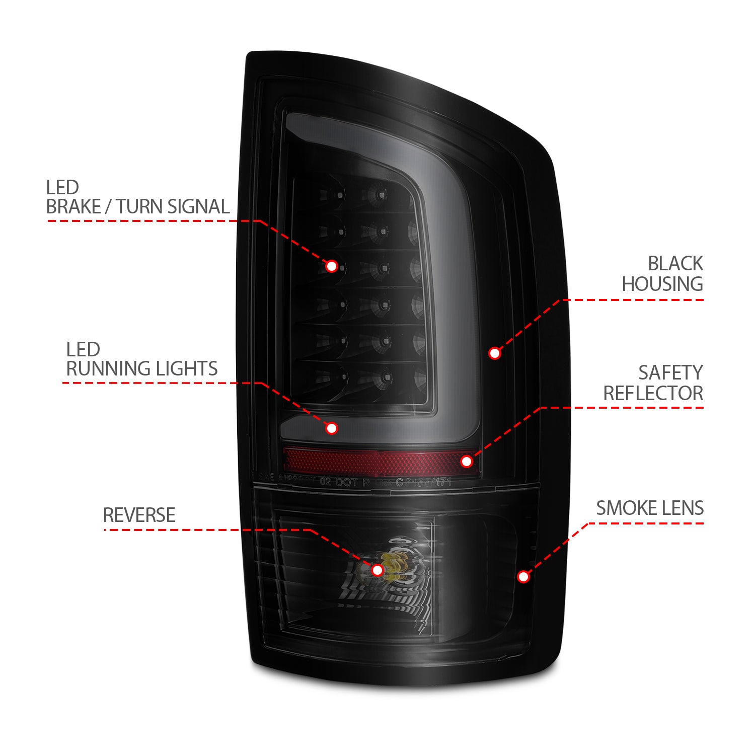 ANZO USA 311369 - Tail Light Set