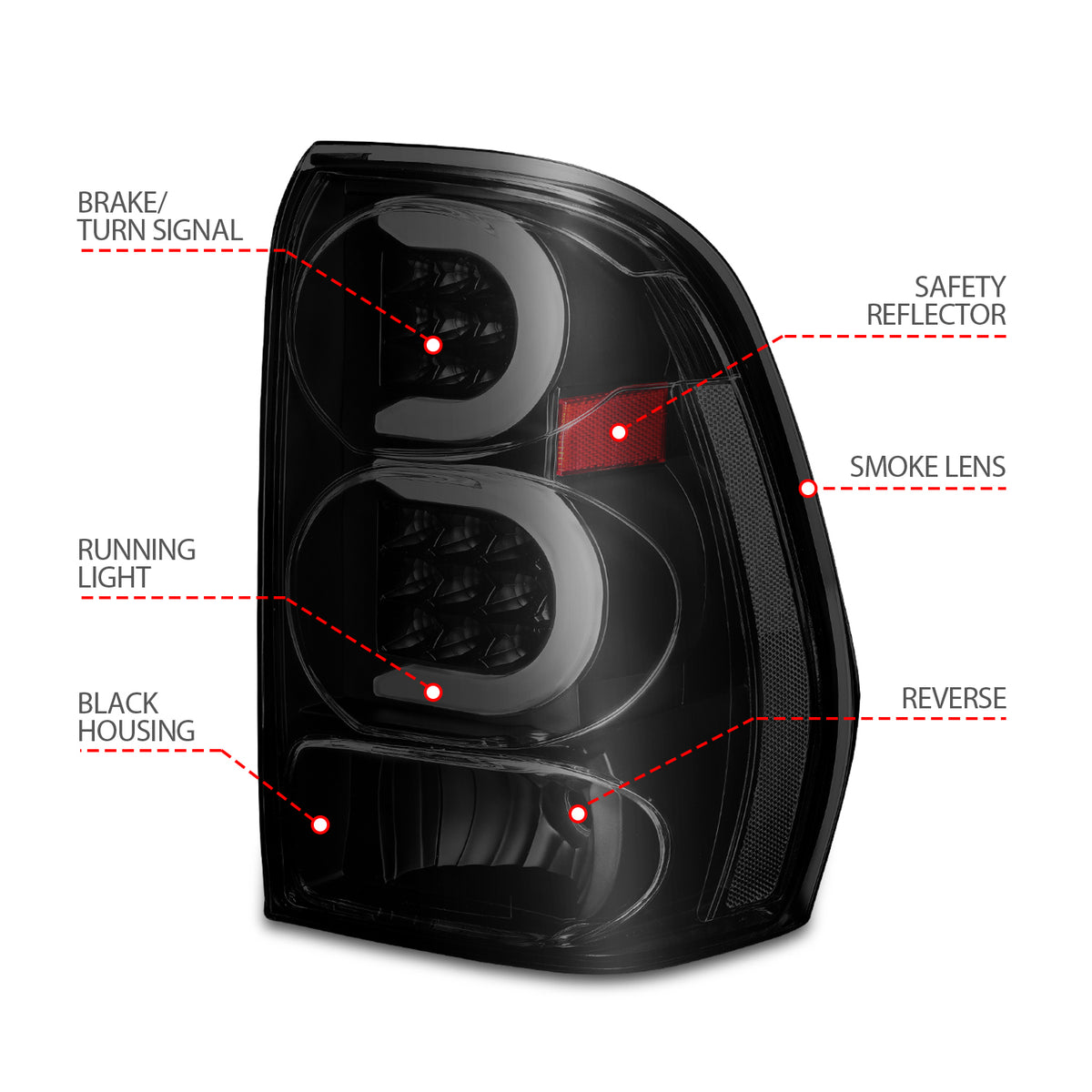 ANZO USA 311372 - Tail Light Set