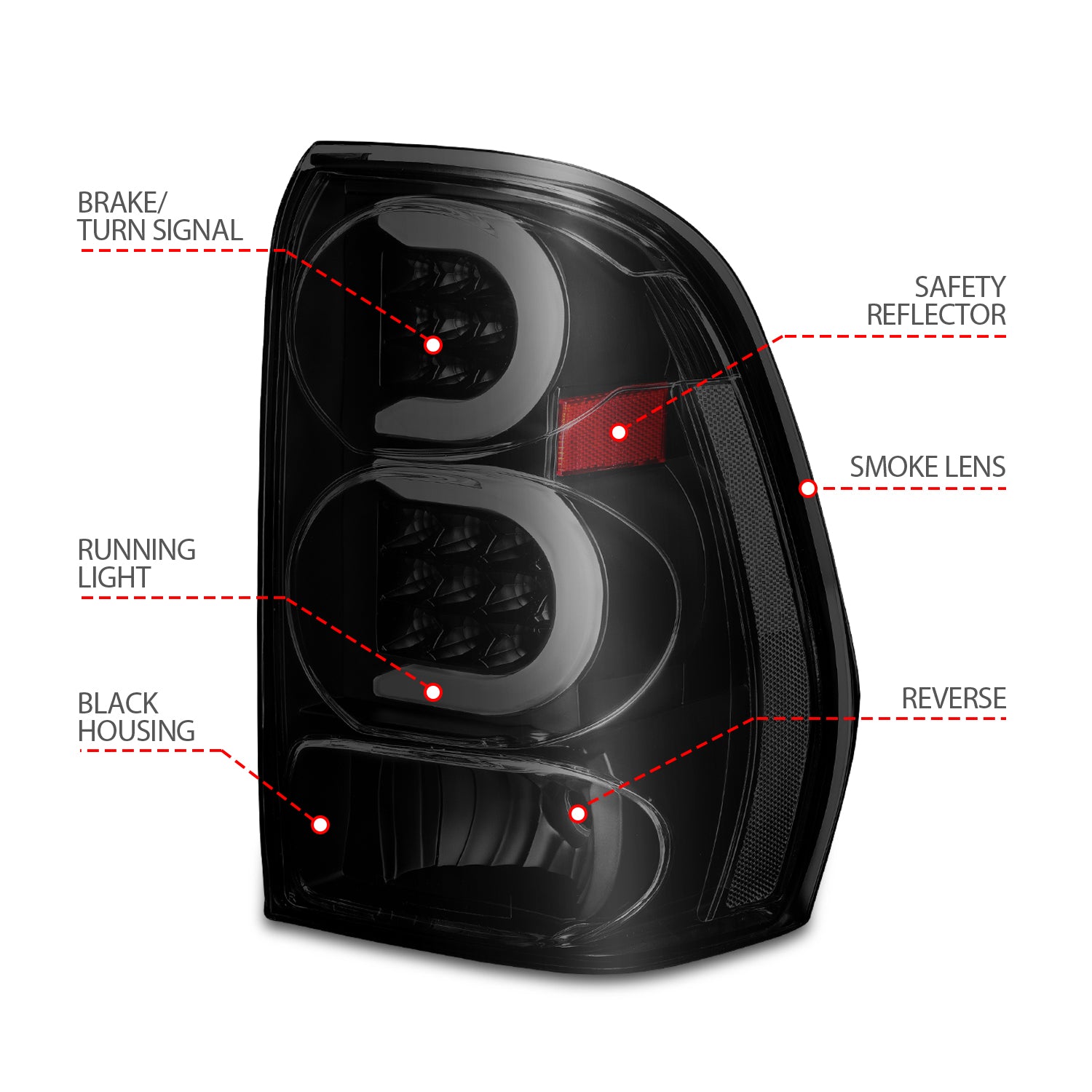 ANZO USA 311372 - Tail Light Set