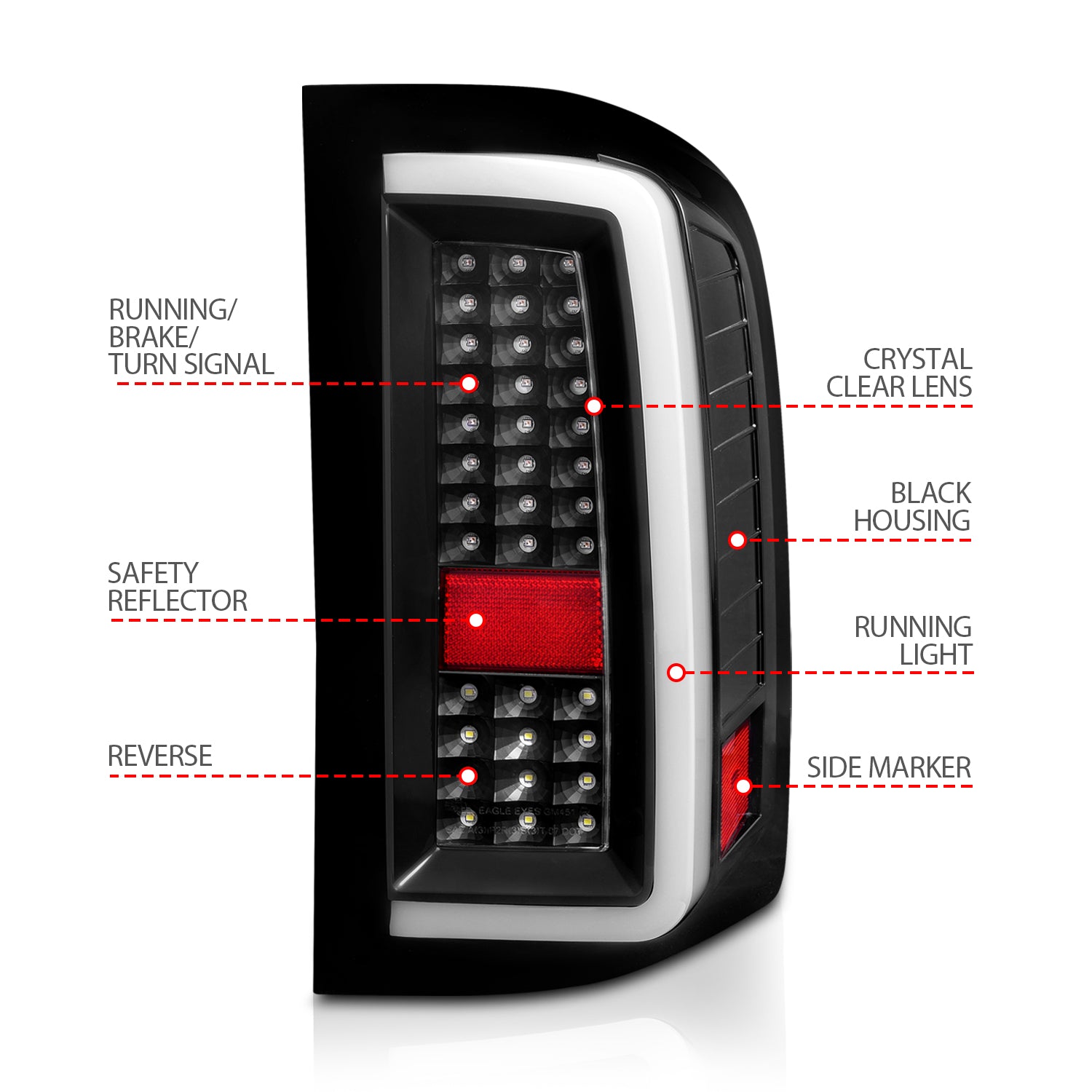 ANZO USA 311380 - Tail Light Set