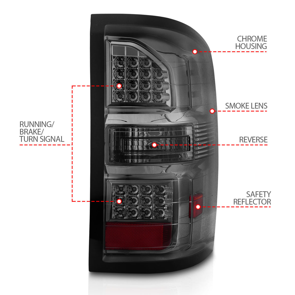 ANZO USA 311398 - Tail Light Set