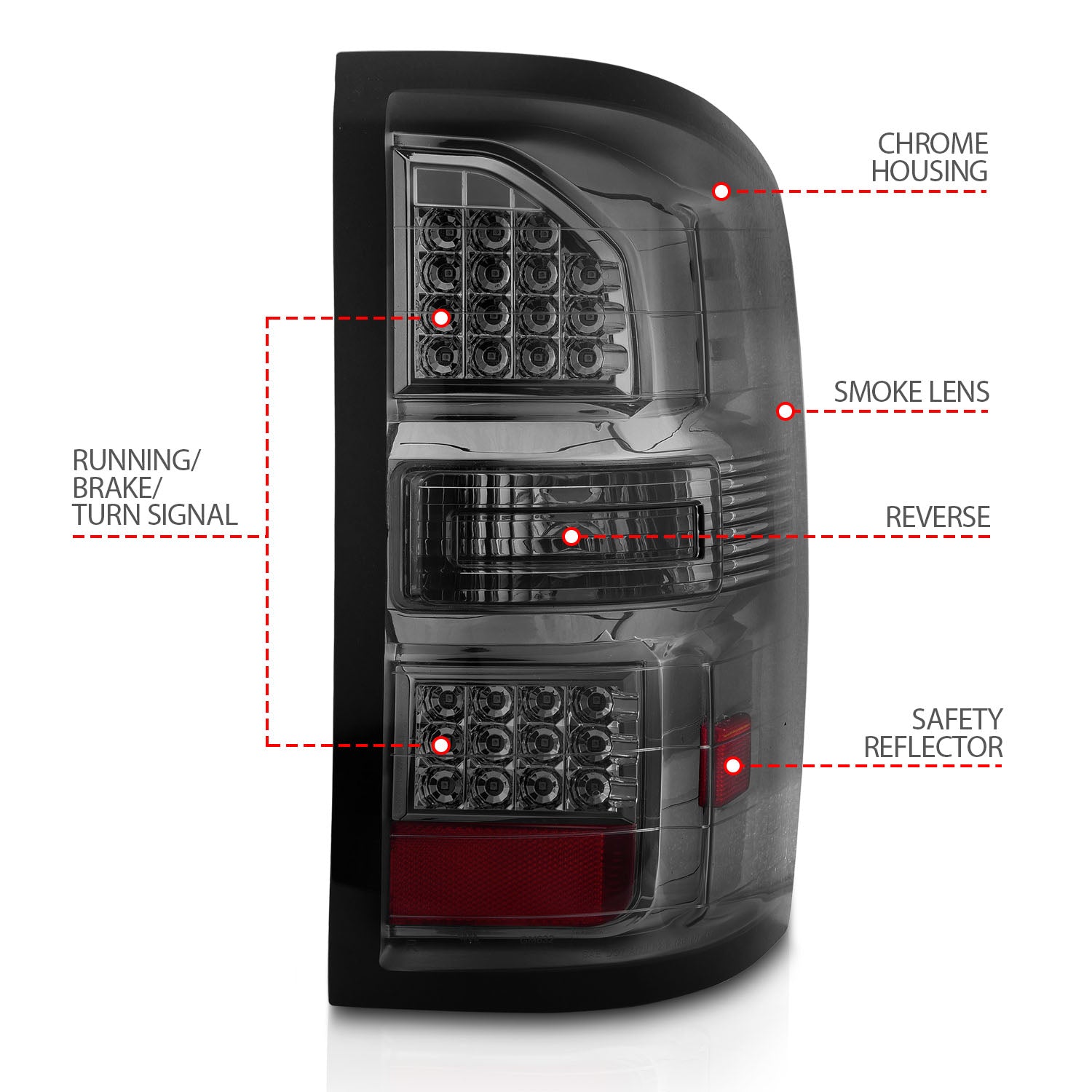ANZO USA 311398 - Tail Light Set