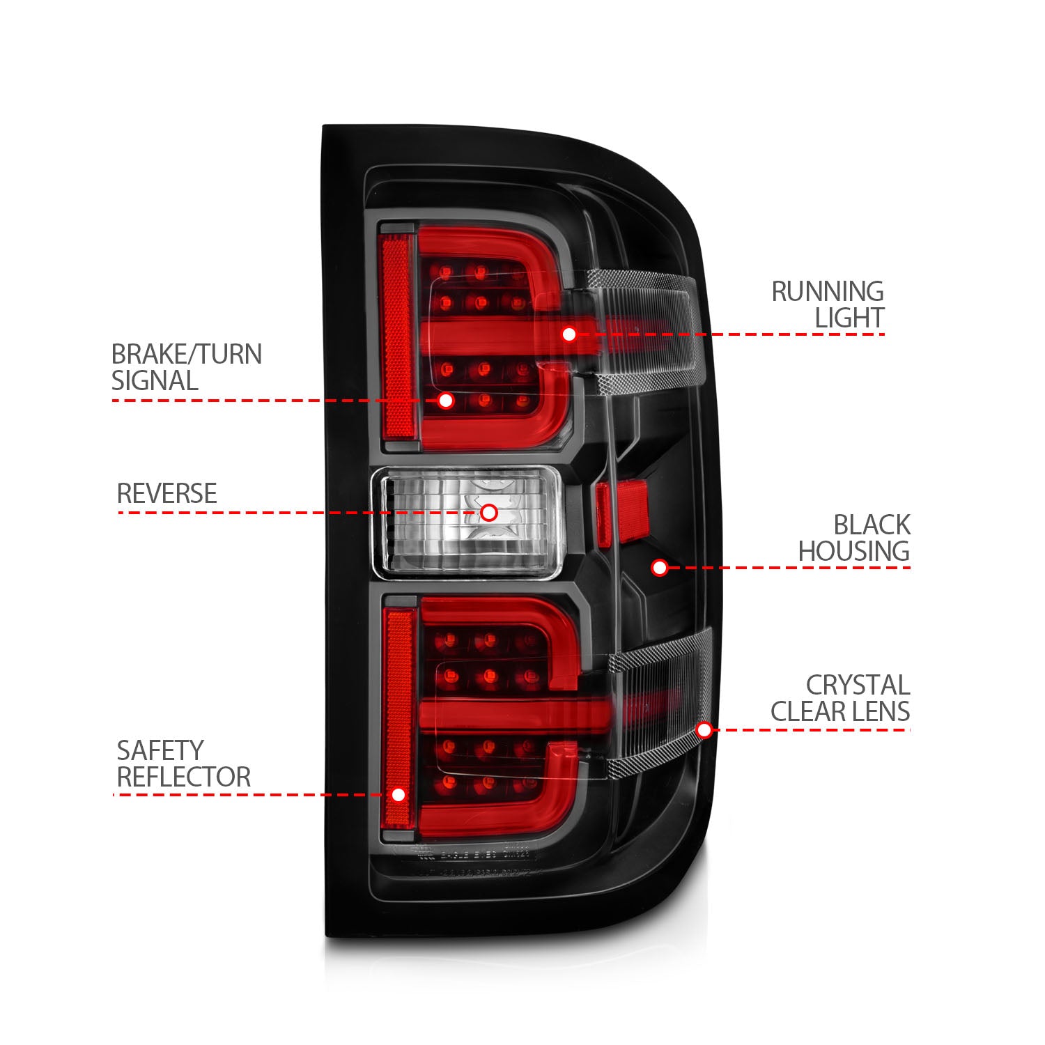 ANZO USA 311425 - Tail Light Set
