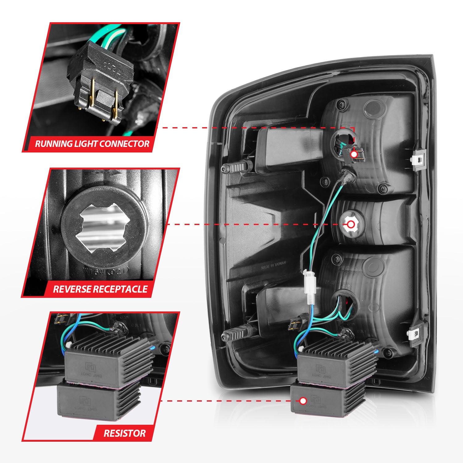 ANZO USA 311425 - Tail Light Set