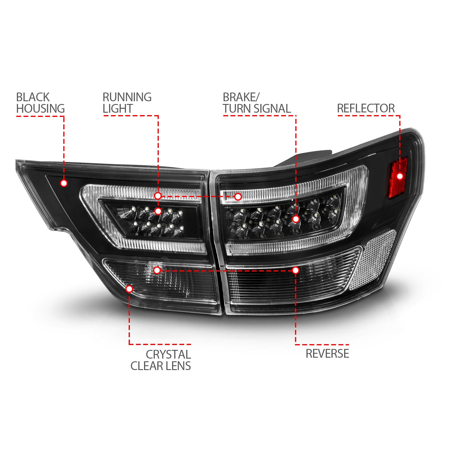 ANZO USA 311439 - Tail Light Set