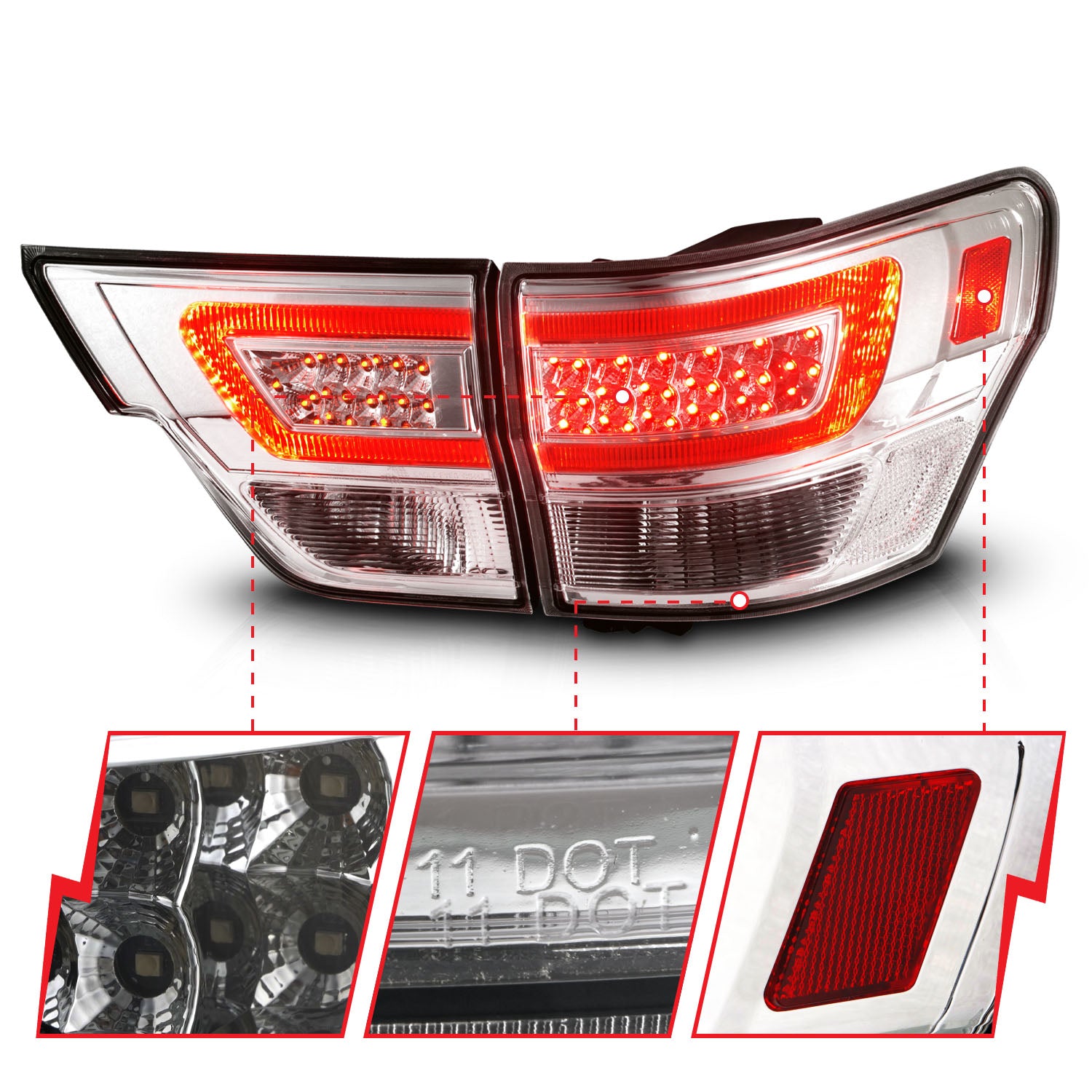 ANZO USA 311441 - Tail Light Set