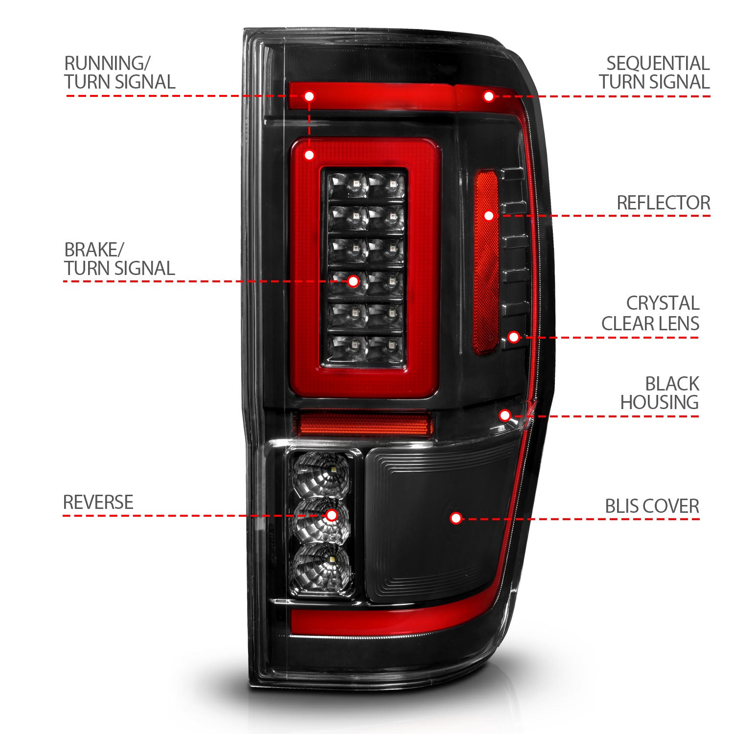 ANZO USA 311446 - Tail Light Set