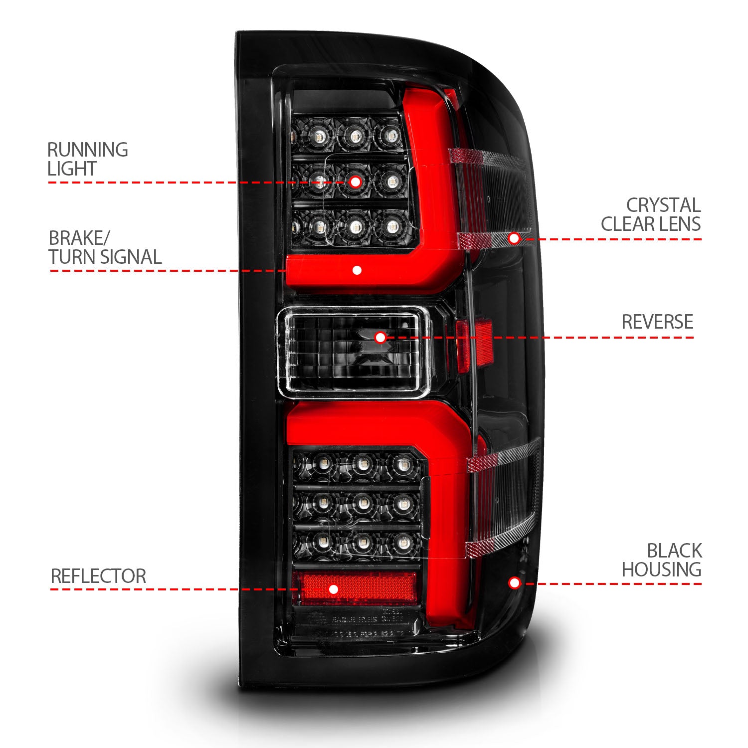 ANZO USA 311450 - Tail Light Set