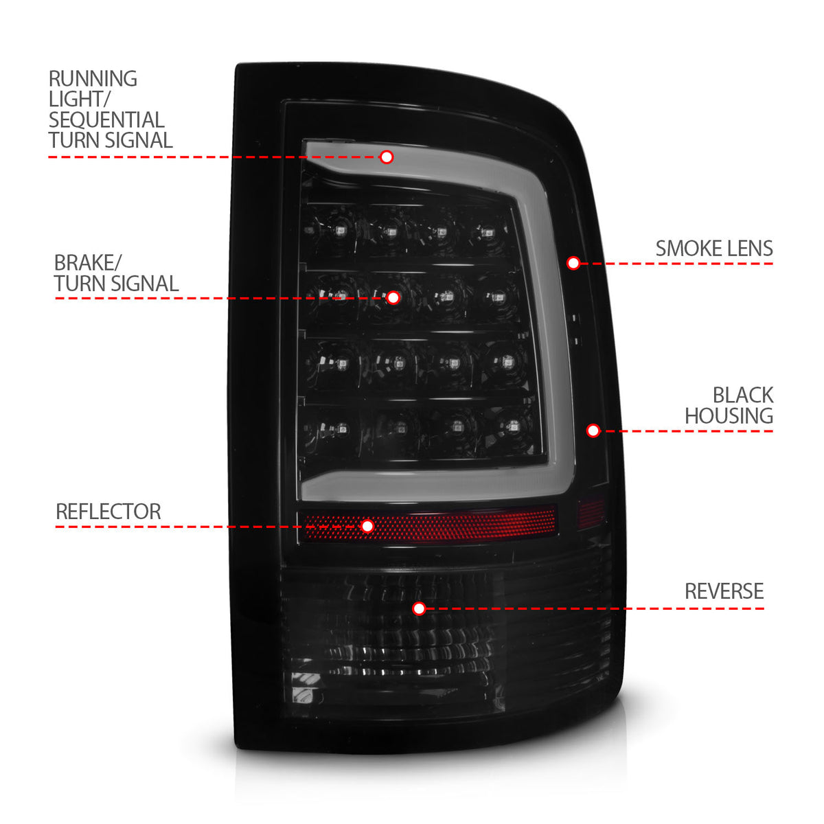 ANZO USA 311453 - Tail Light Set