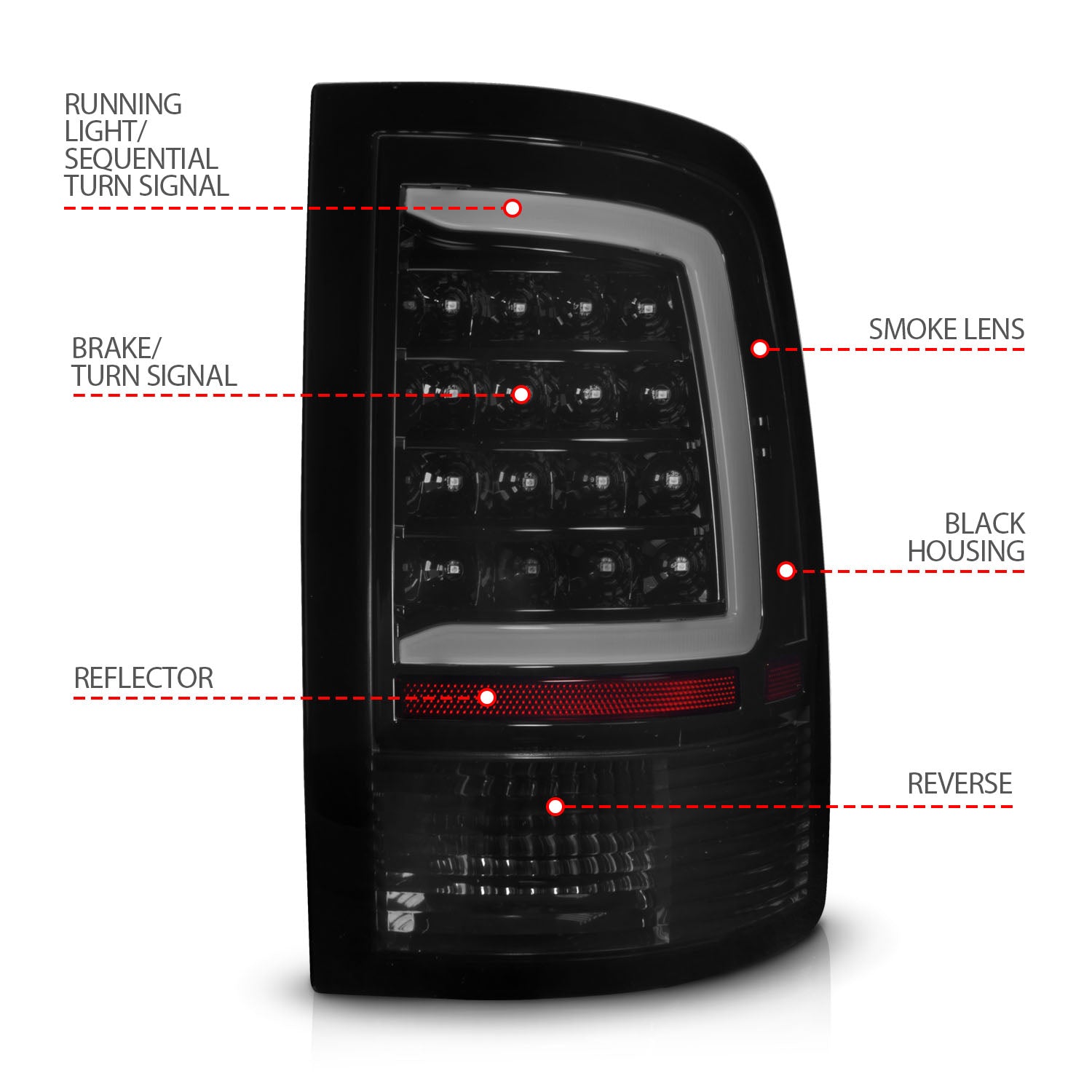 ANZO USA 311453 - Tail Light Set