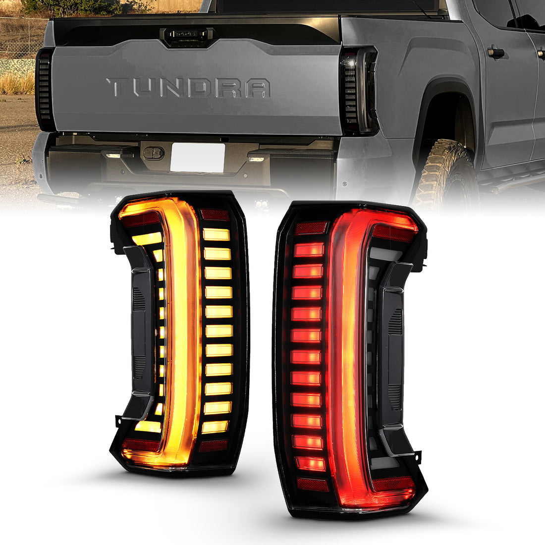 ANZO USA 311455X - FULL LED TAIL LIGHTS SMOKE LENS 3