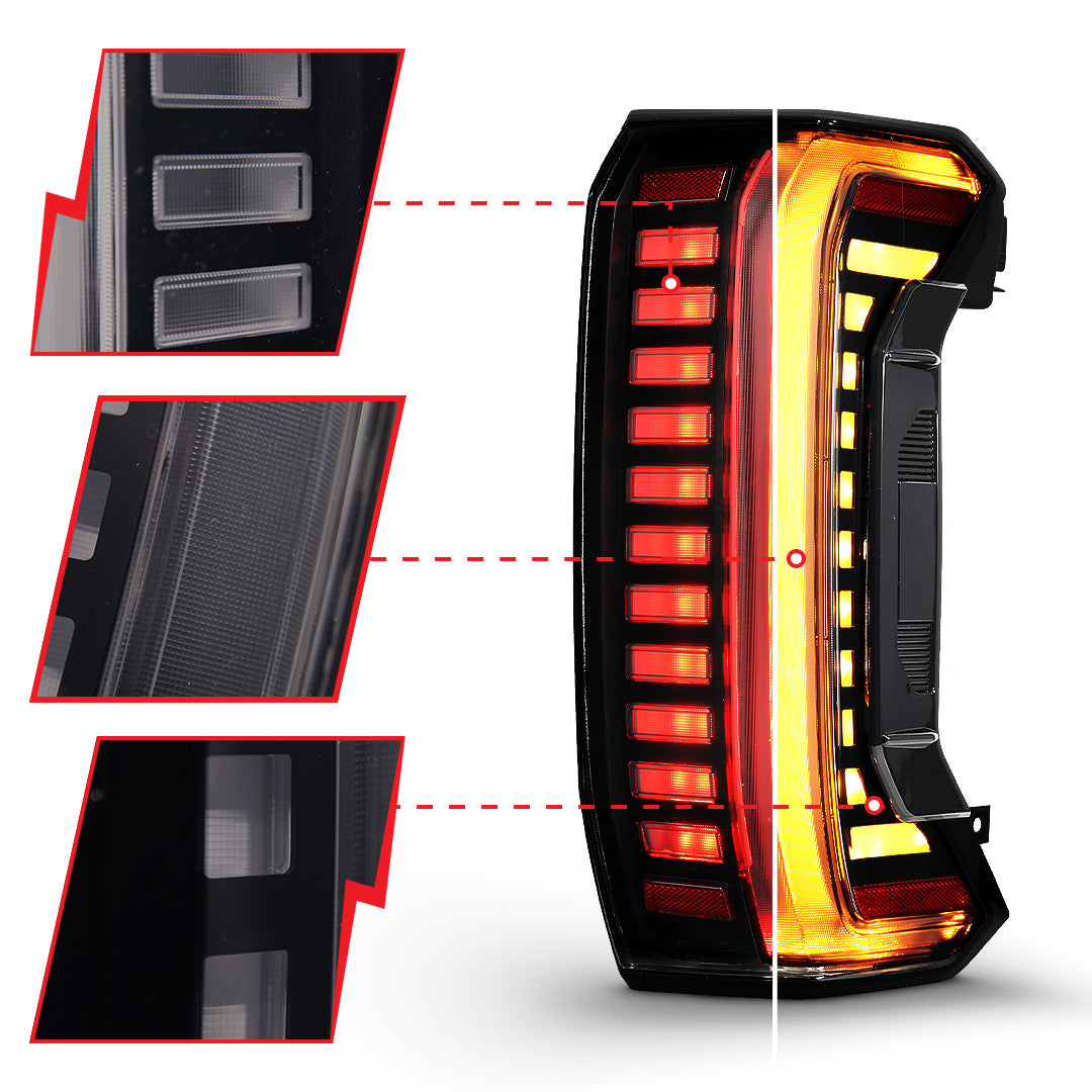 ANZO USA 311455X - FULL LED TAIL LIGHTS SMOKE LENS 5