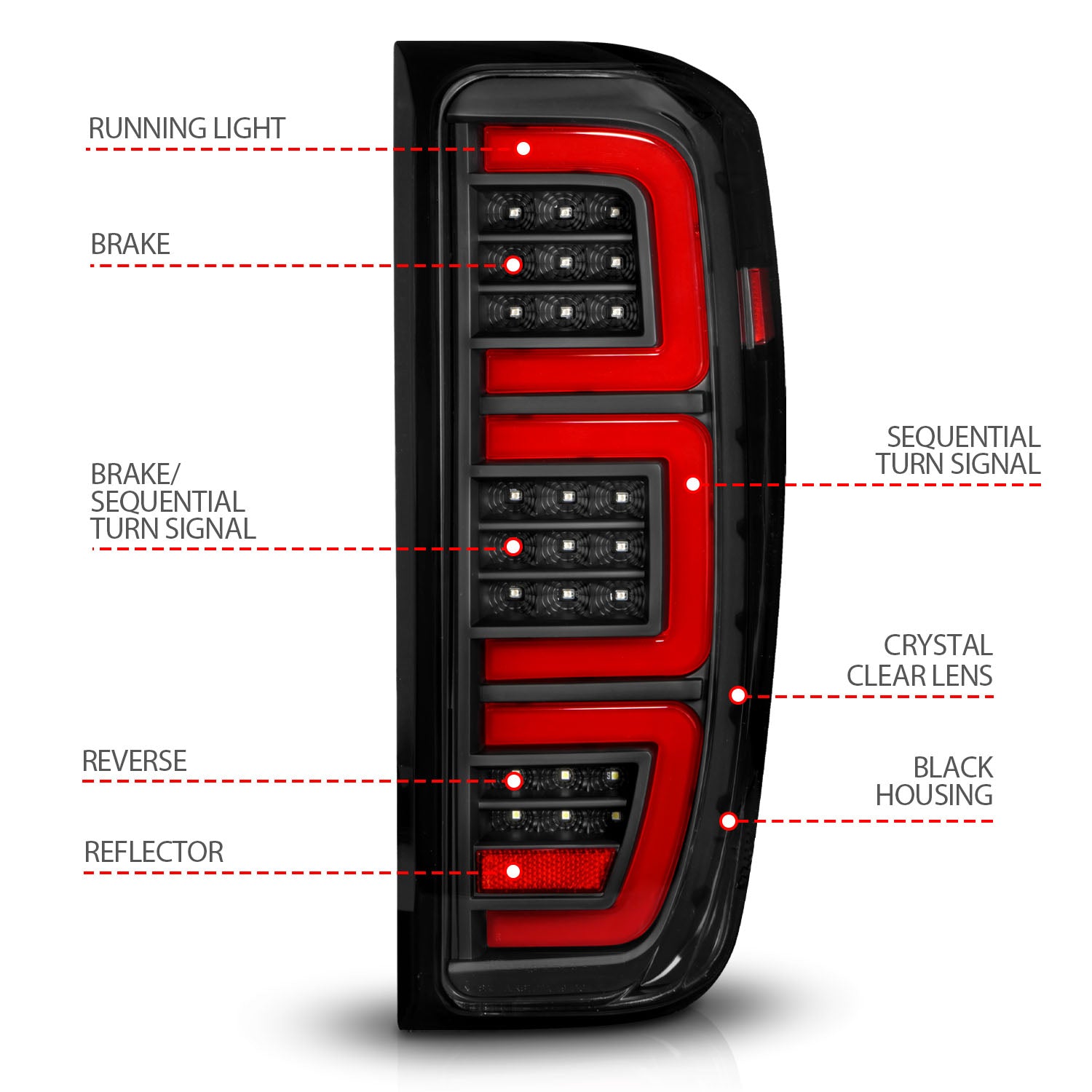 ANZO USA 311457 - Tail Light Set