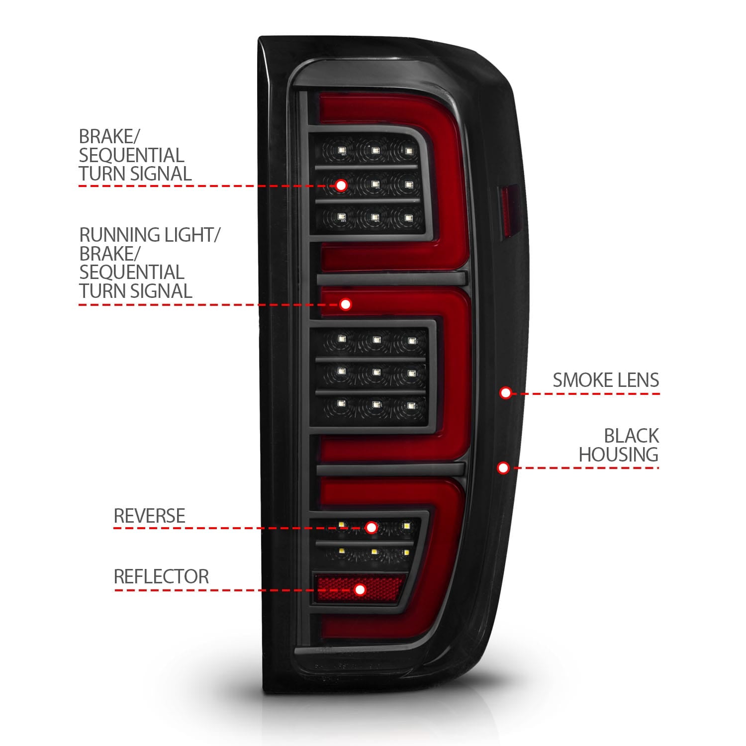 ANZO USA ANZO USA 311458 Tail Light Set