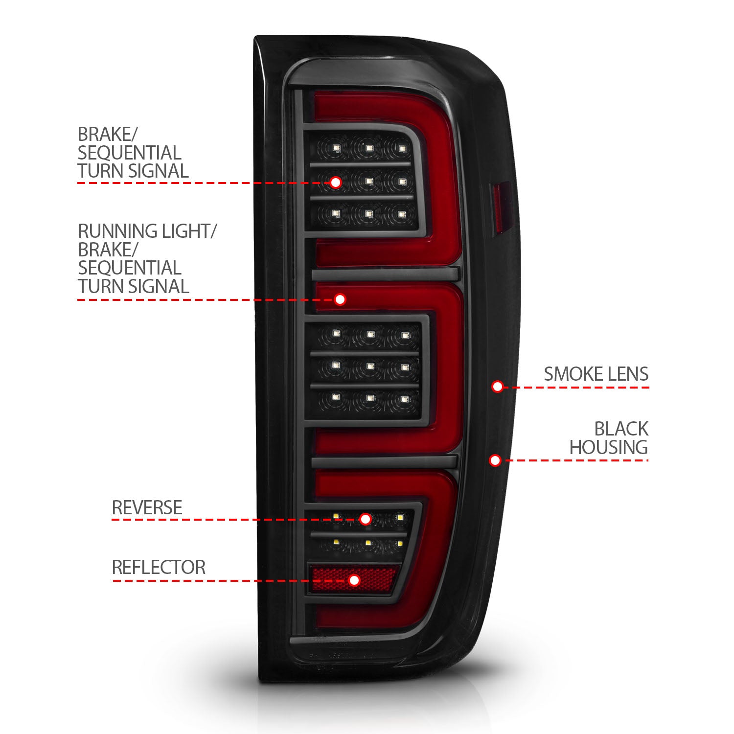 ANZO USA 311460 - Tail Light Set