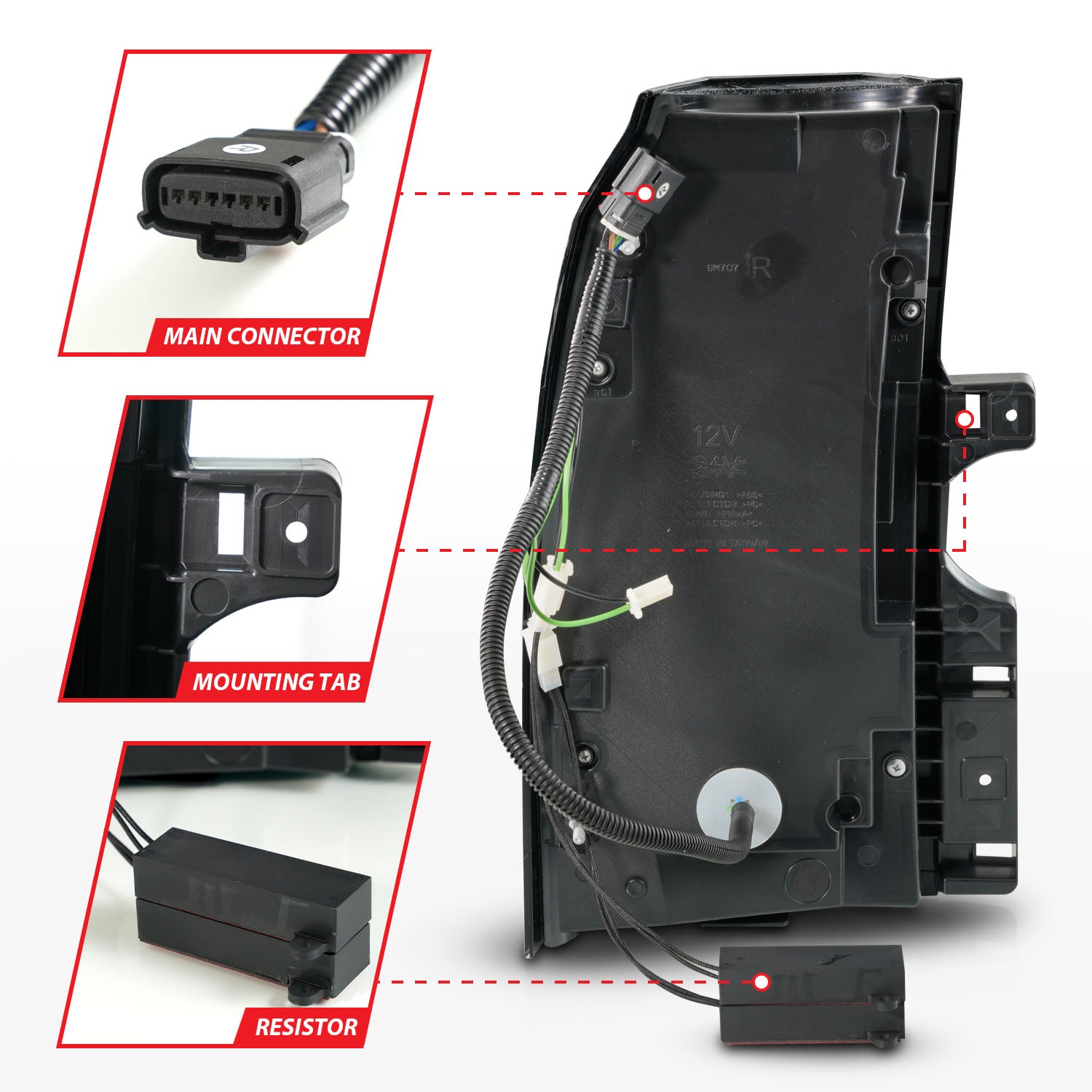 ANZO USA 311468 - Tail Light Set
