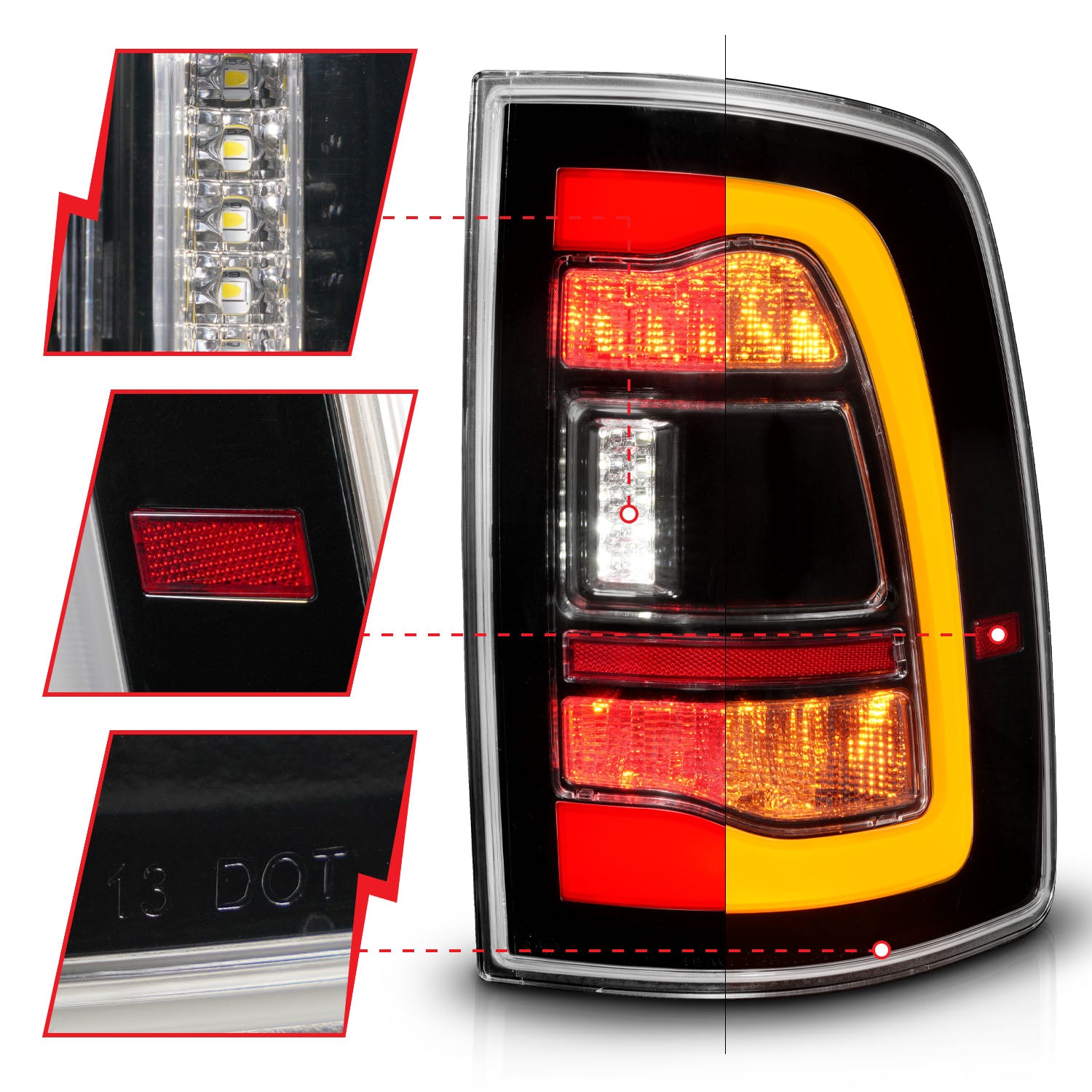 ANZO USA 311471 - Tail Light Set
