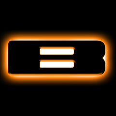Oracle Lighting 3141-B-005 Universal Illuminated LED Letter Badges - Matte Black Surface Finish - B