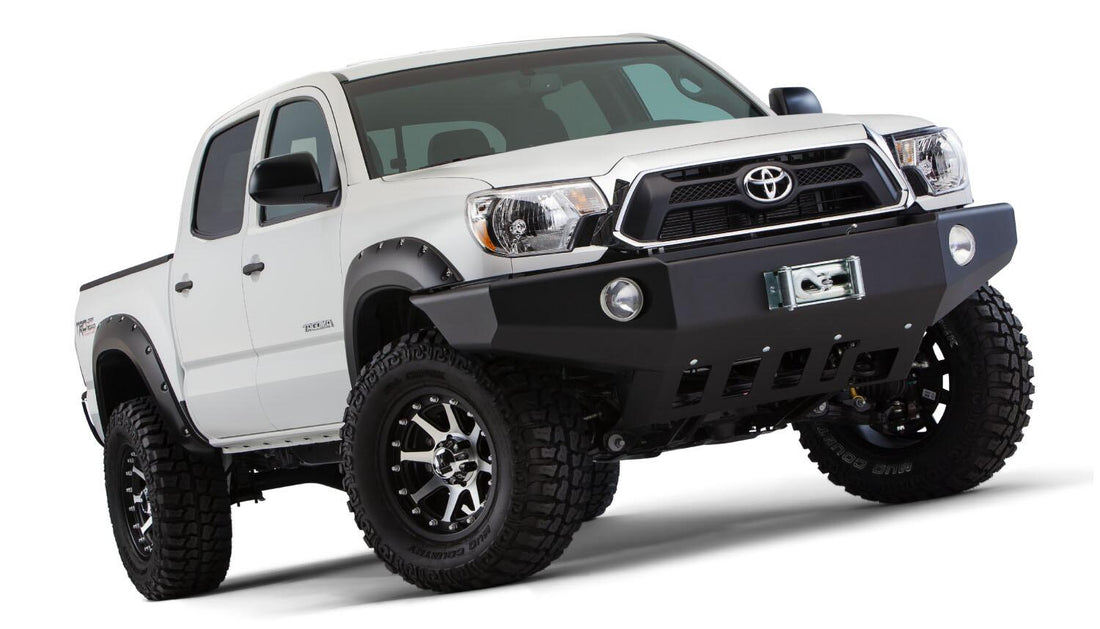 Bushwacker 31928-02 - Black Pocket/Rivet Style Smooth Finish 4-Piece Fender Flare Set For 2012-2015 Toyota Tacoma W/60.3 Inch Bed Bushwacker 1