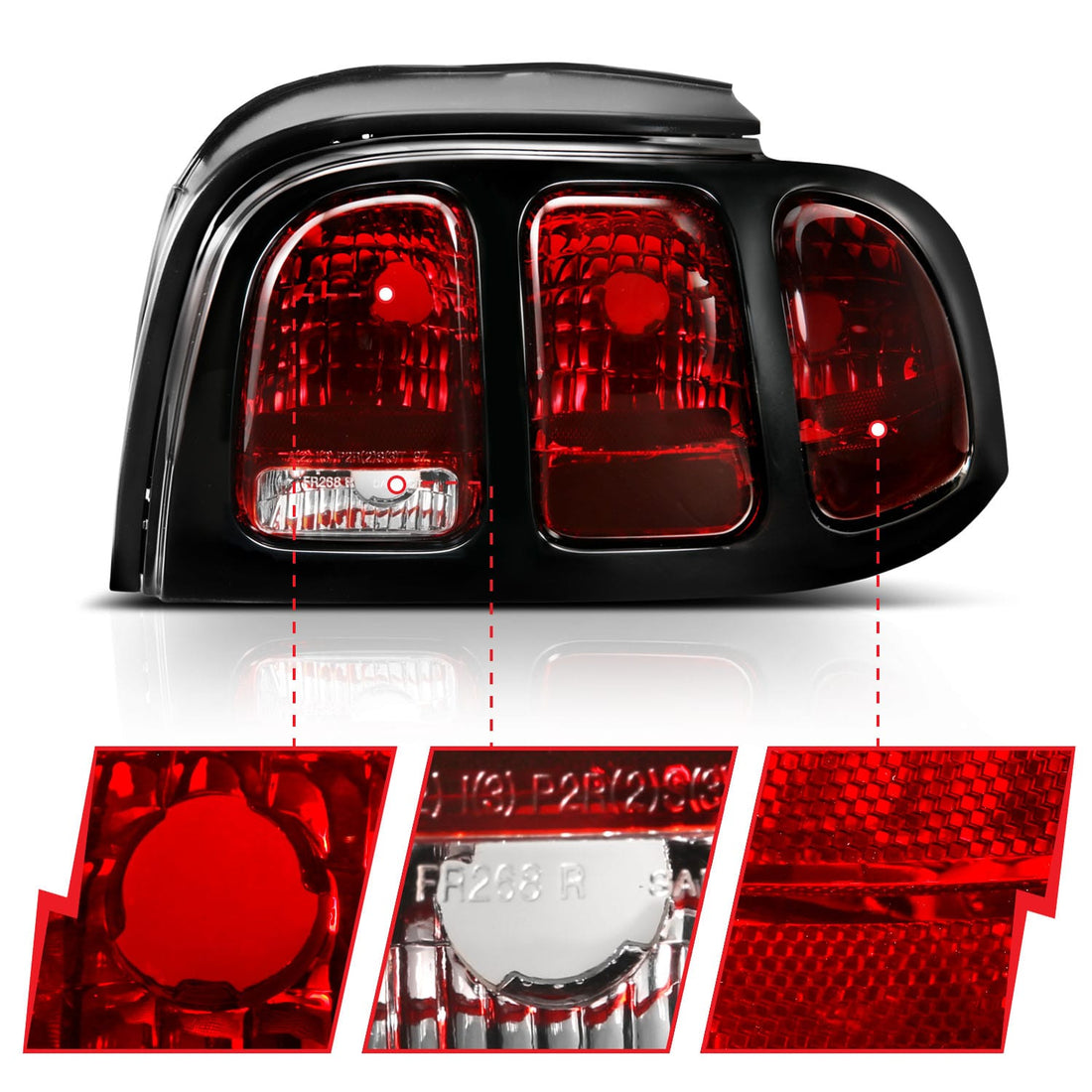 ANZO USA Electrical Lighting and Body ANZO USA 321350 Tail Light Set