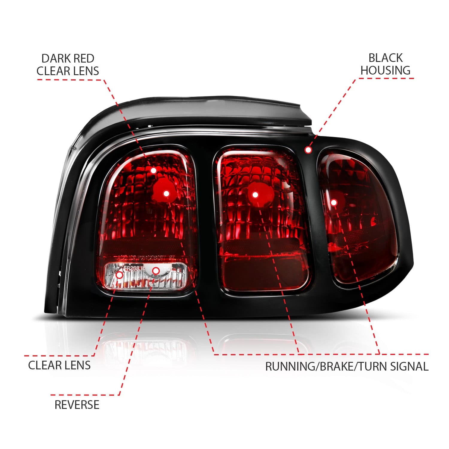 ANZO USA Electrical Lighting and Body ANZO USA 321350 Tail Light Set