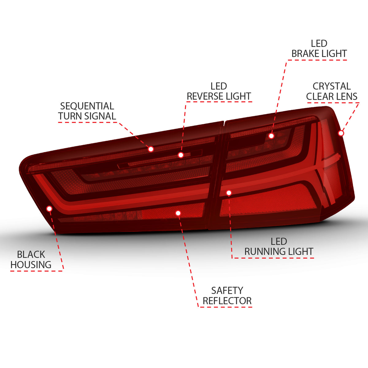 ANZO USA 321353 - Tail Light Set