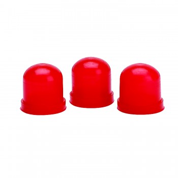 AutoMeter 3214 - LIGHT BULB BOOTS, RED, QTY. 3 4