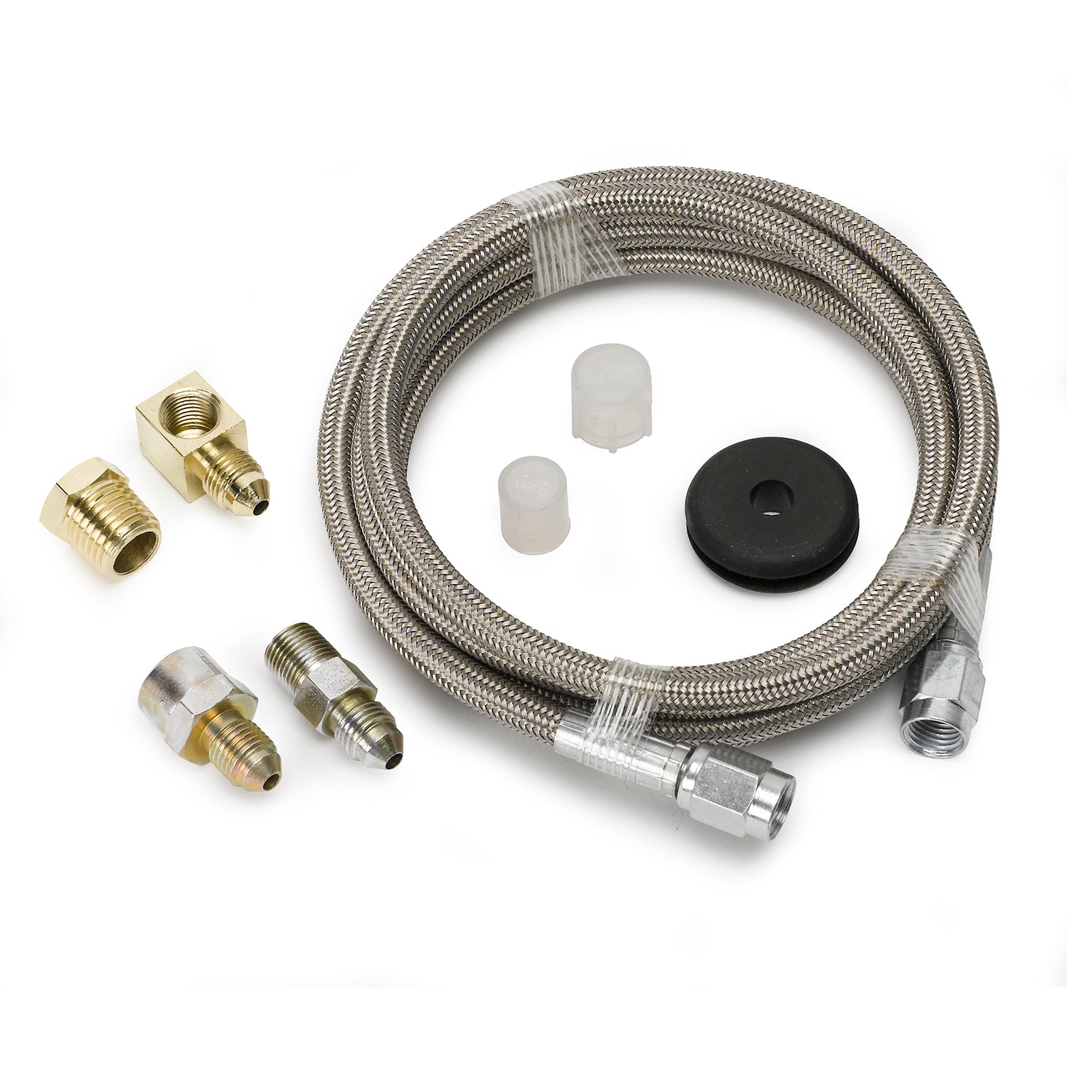 AutoMeter 3236 - LINE, BRAIDED STAINLESS STEEL, #3 DIA., 6FT. LENGTH, -3AN AND 1/8" NPTF FITTINGS 3