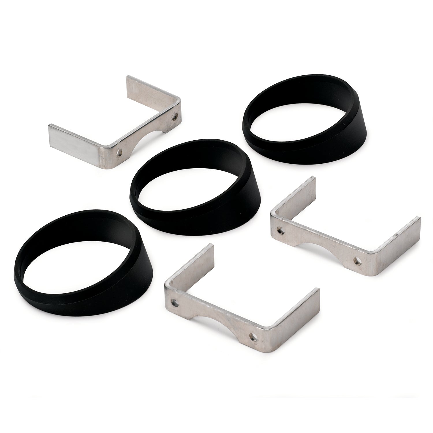 AutoMeter 3244 - GAUGE MOUNT, ANGLE RINGS, 3 PCS., BLACK, FOR 2 5/8" GAUGES 3