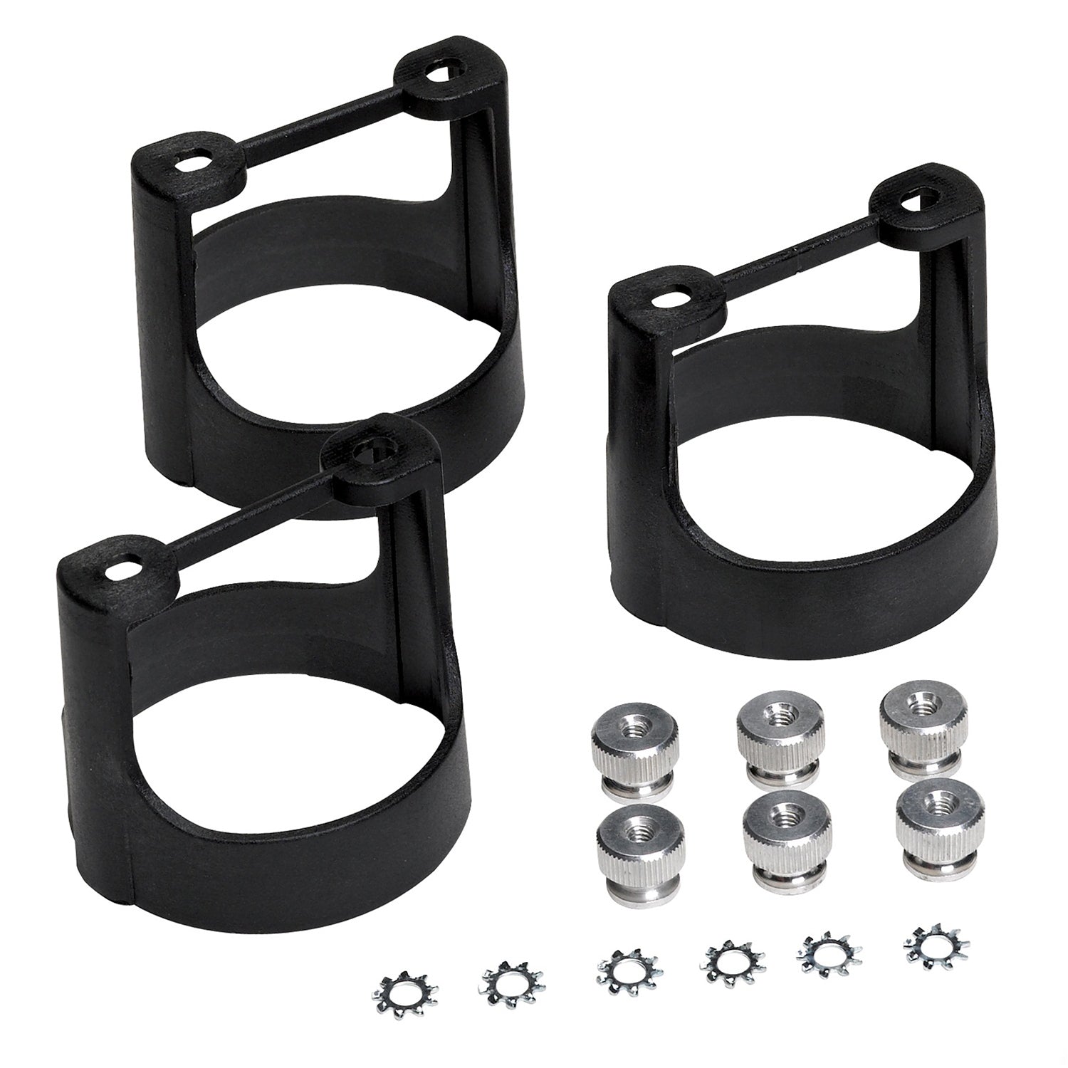AutoMeter 3245 - GAUGE BRACKET  KIT, 2 5/8", BLACK COMPOSITE, QTY 3 3
