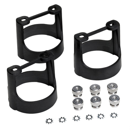AutoMeter 3245 - GAUGE BRACKET  KIT, 2 5/8", BLACK COMPOSITE, QTY 3 3