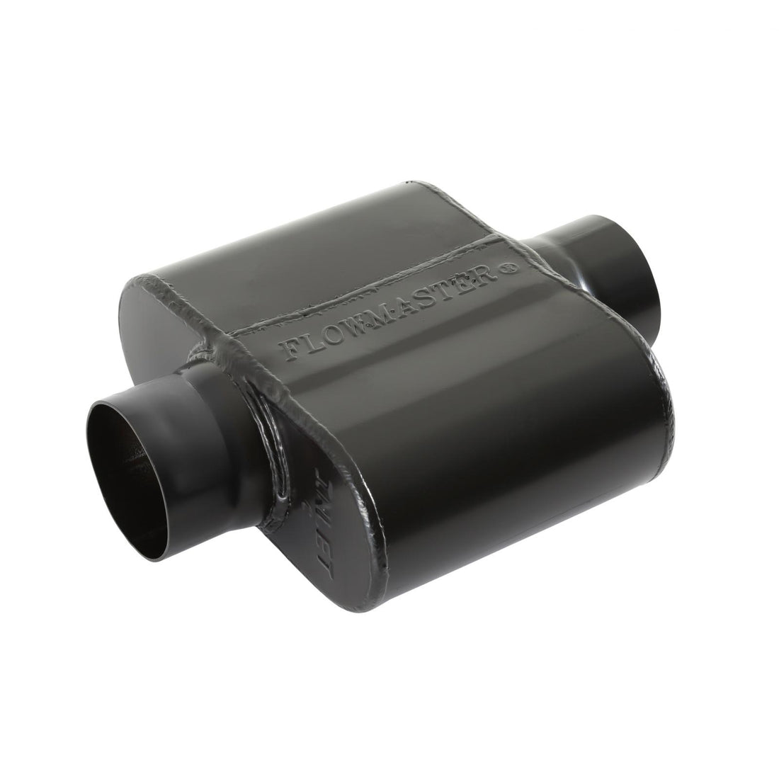 Flowmaster 325108 - 10 Series Delta Force Race Muffler 10 Series Race Muffler 2.50 Center In 2.50 Center Out Low Profile Aggressive Sound Flowmaster 3