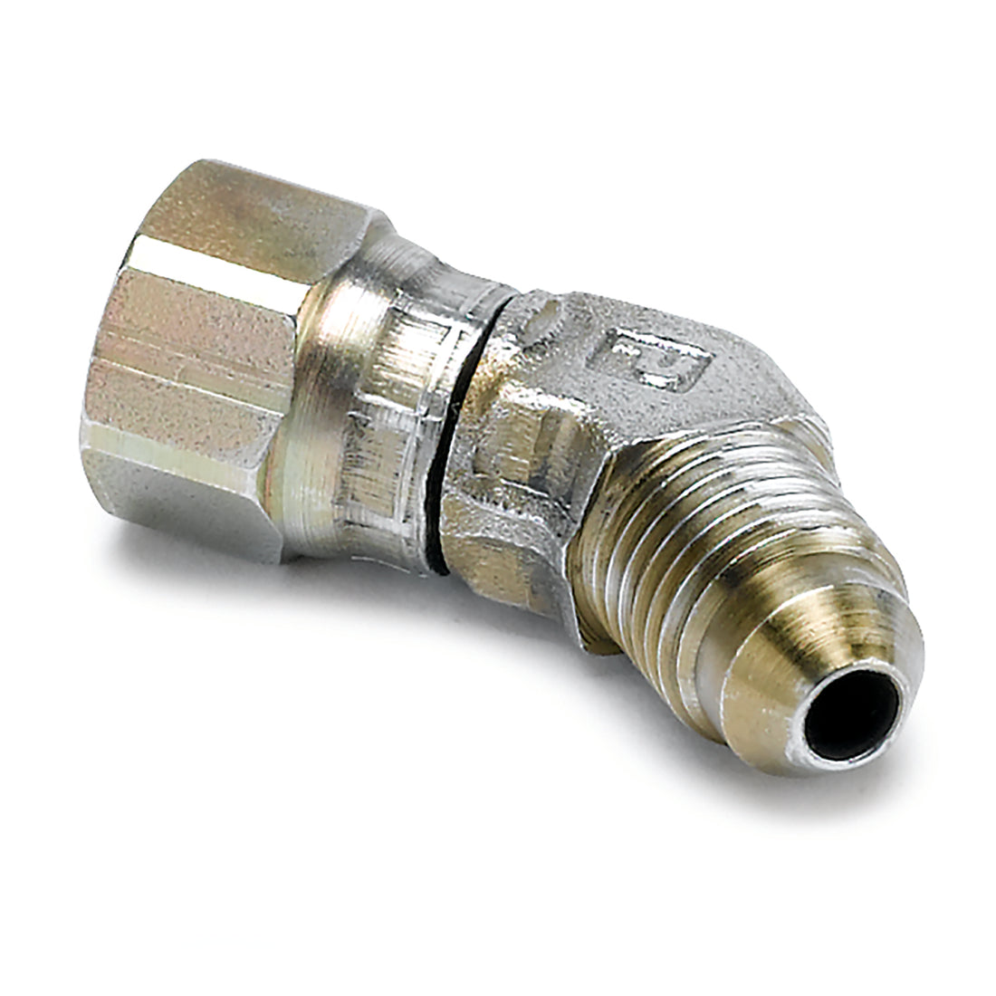 AutoMeter 3273 - FITTING, ADAPTER, 45?, -4AN FEMALE TO -4AN MALE, STEEL 5