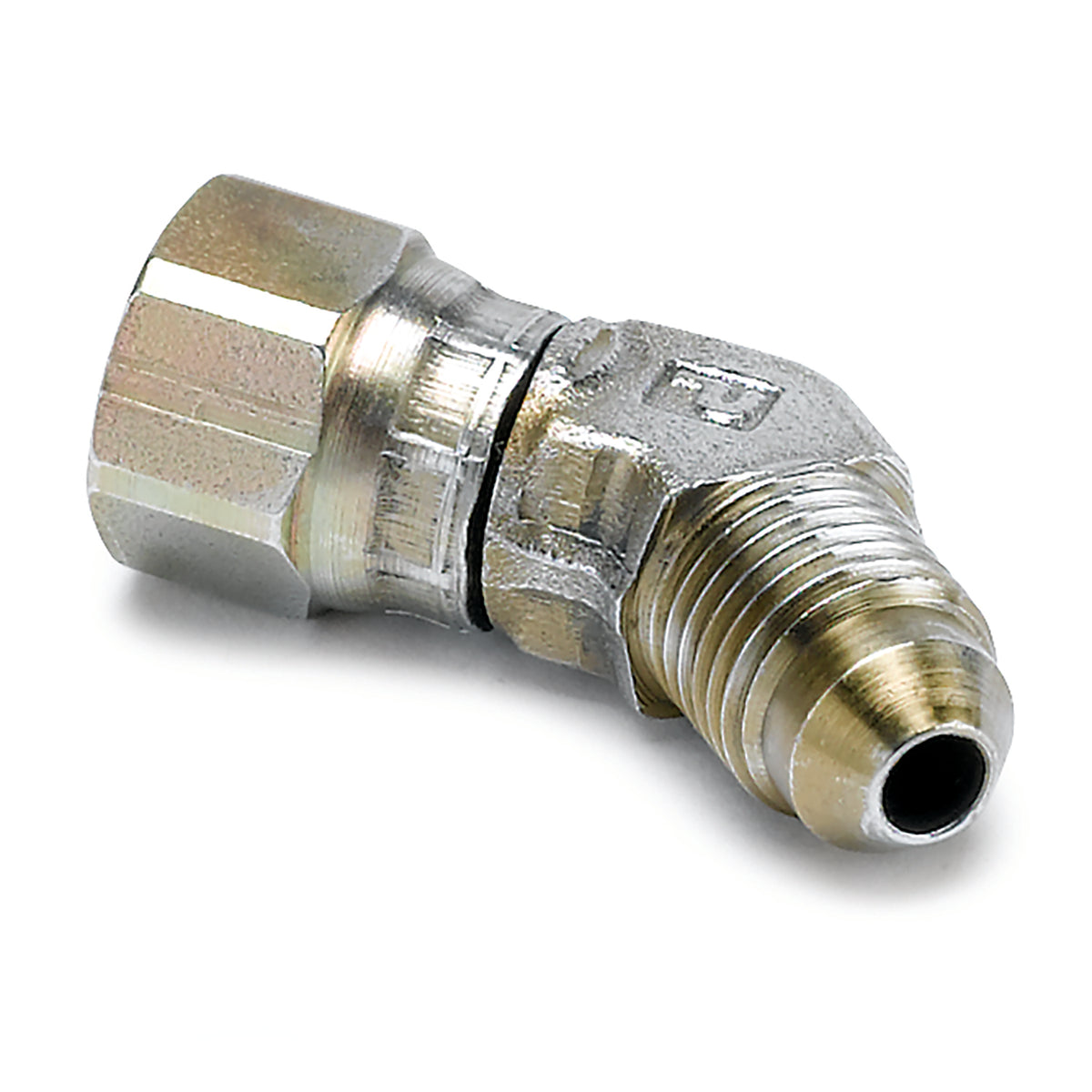 AutoMeter 3273 - FITTING, ADAPTER, 45?, -4AN FEMALE TO -4AN MALE, STEEL 5