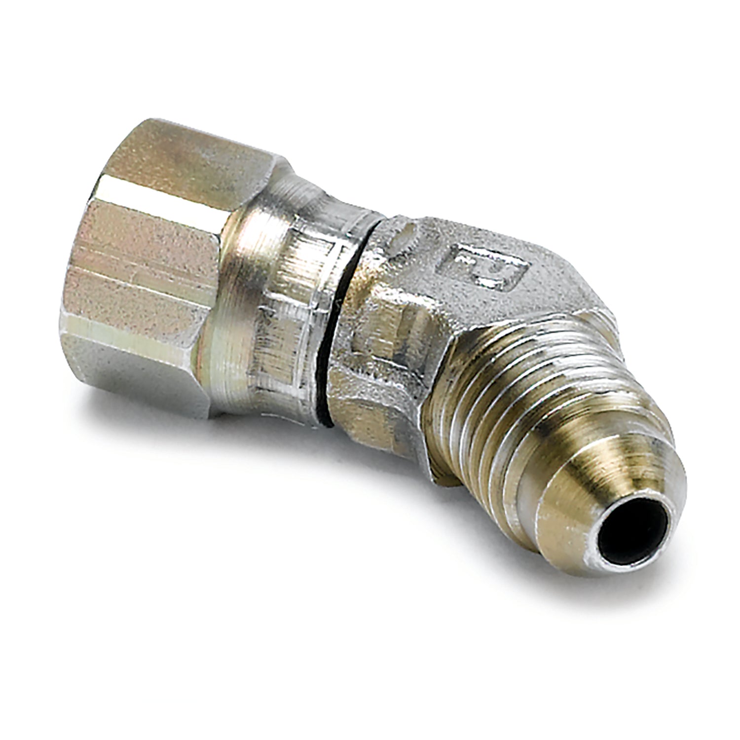 AutoMeter 3273 - FITTING, ADAPTER, 45?, -4AN FEMALE TO -4AN MALE, STEEL 5